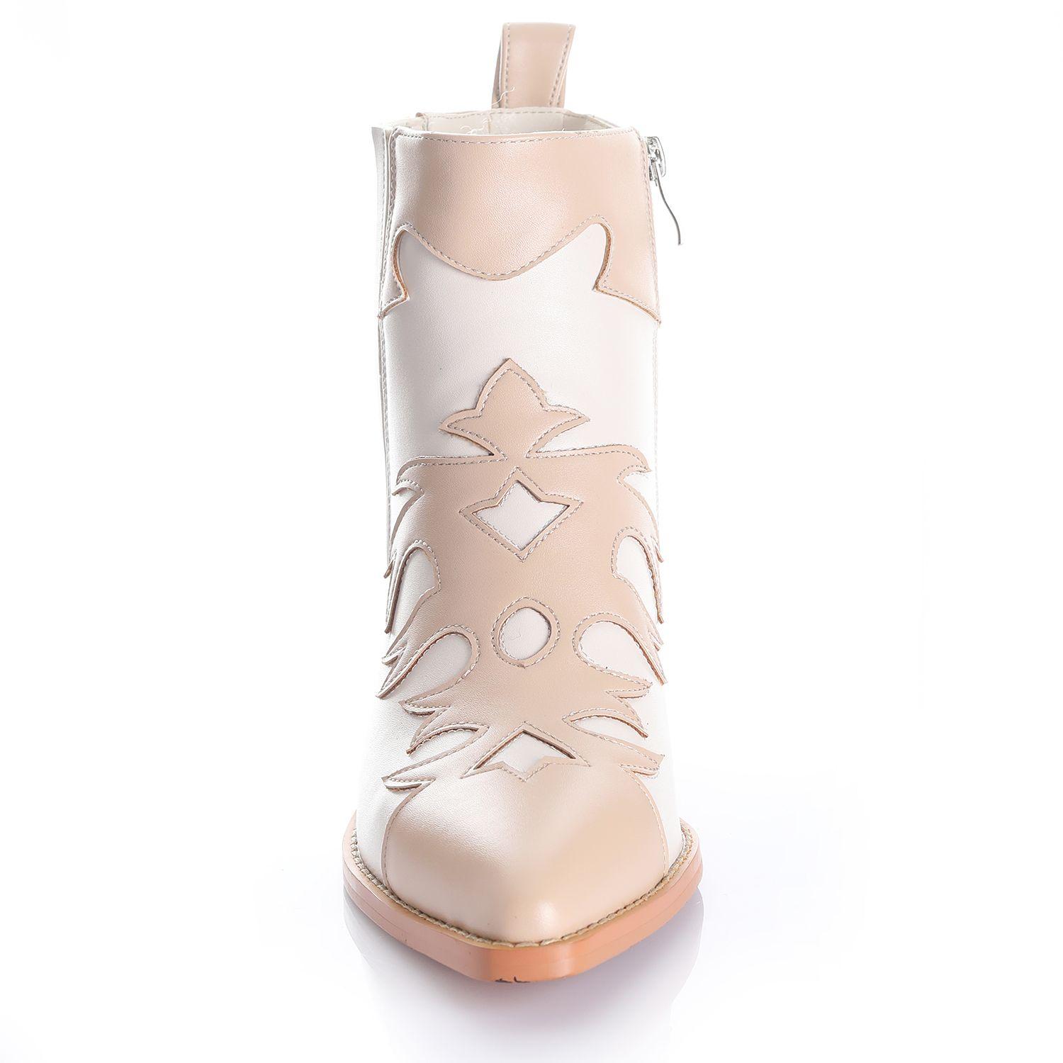 Botin Mujer Beige Via Uno 12512403-2