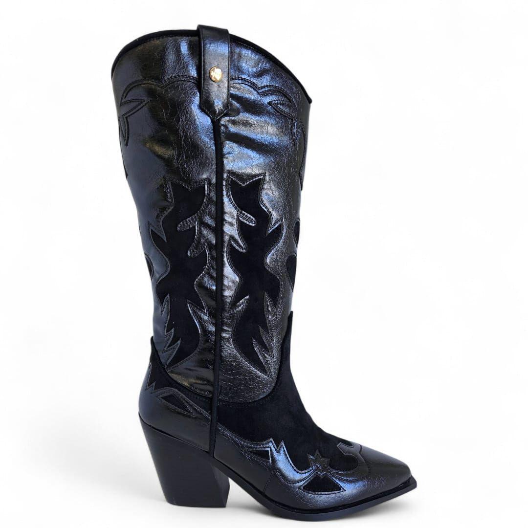 Bota Mujer Via Uno WestWinter Glacier Negro/Negro-0