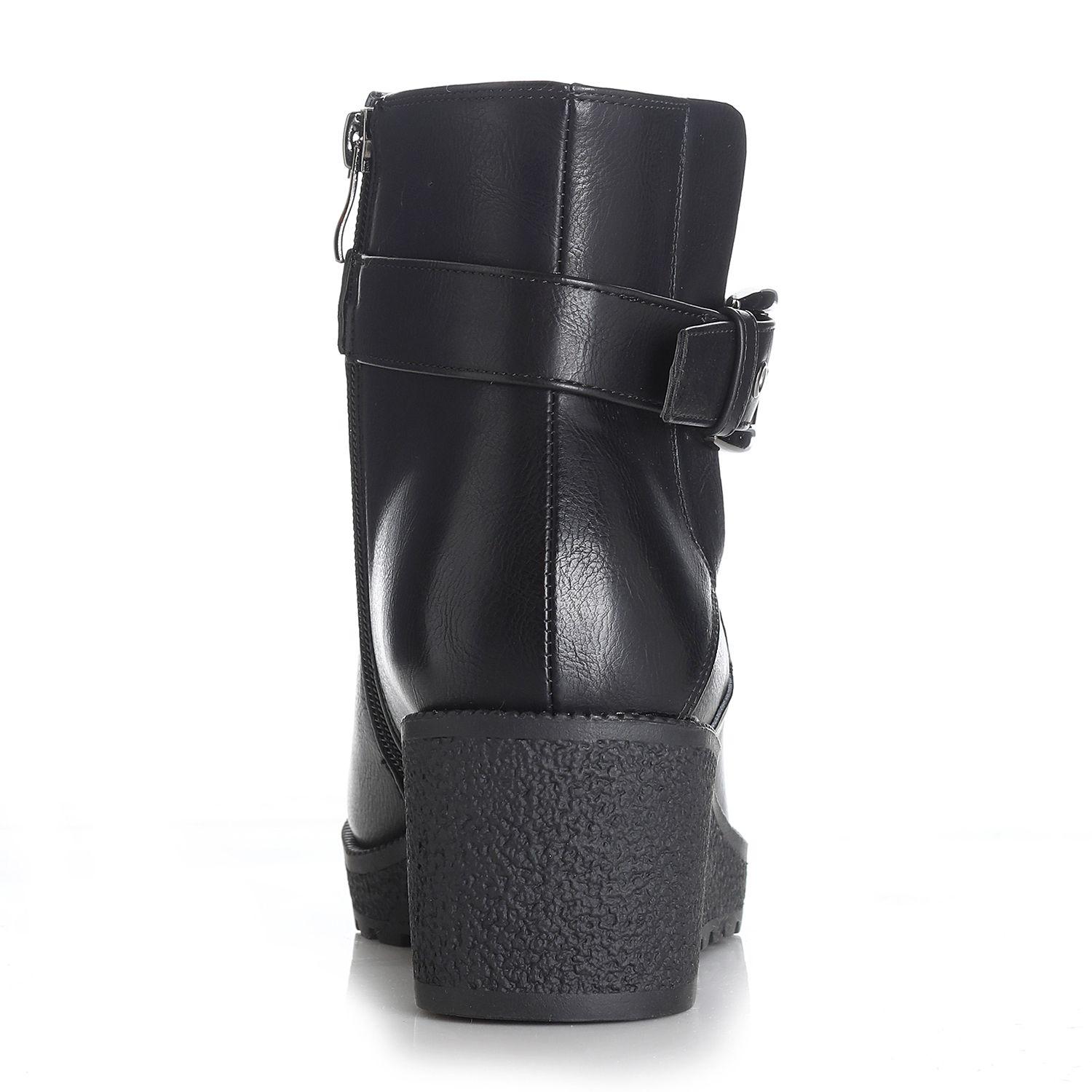 Botin Mujer Negro Via Uno 12442403-1