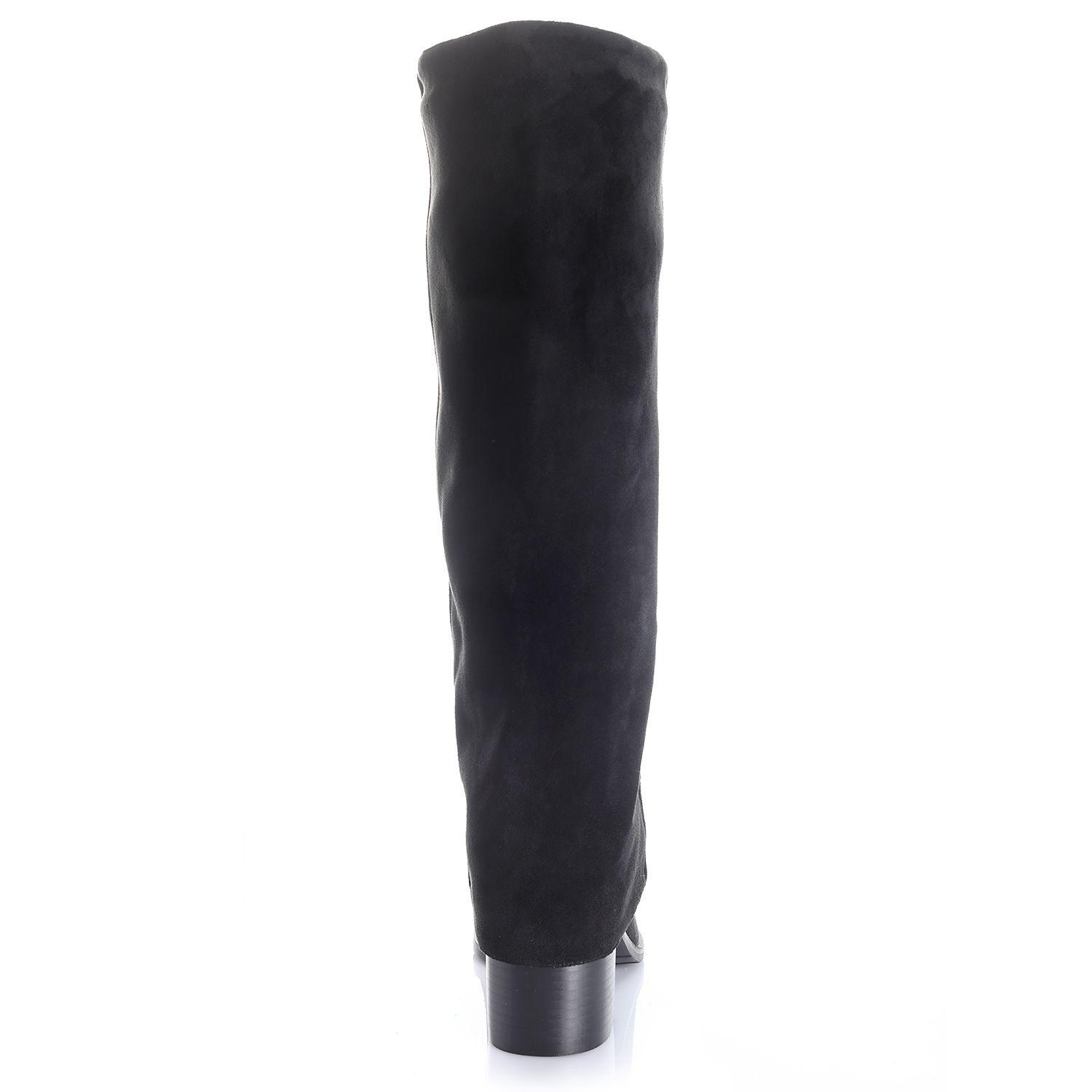Bota Mujer Negro Via Uno 12533301-1
