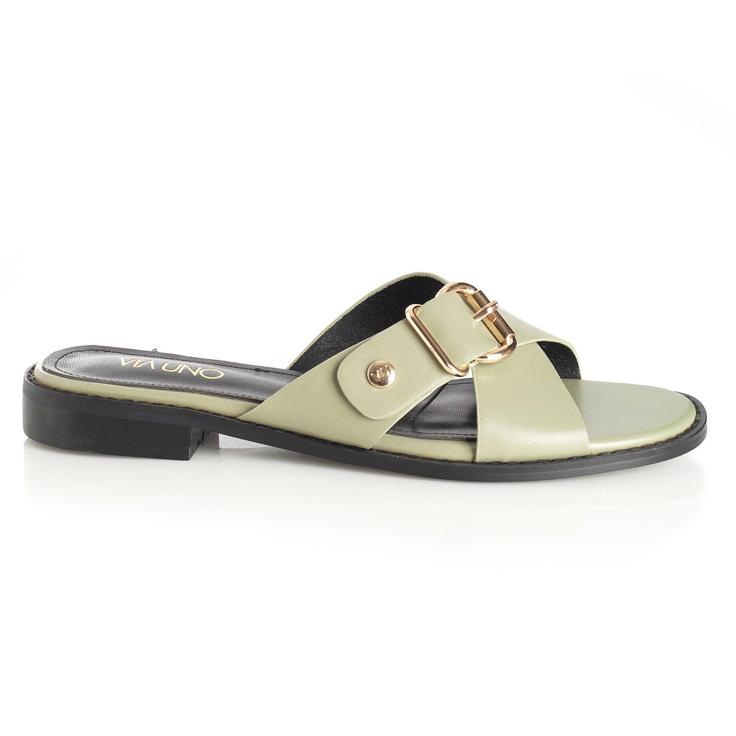 Sandalia Mujer Via Uno Oliva 22601610-0