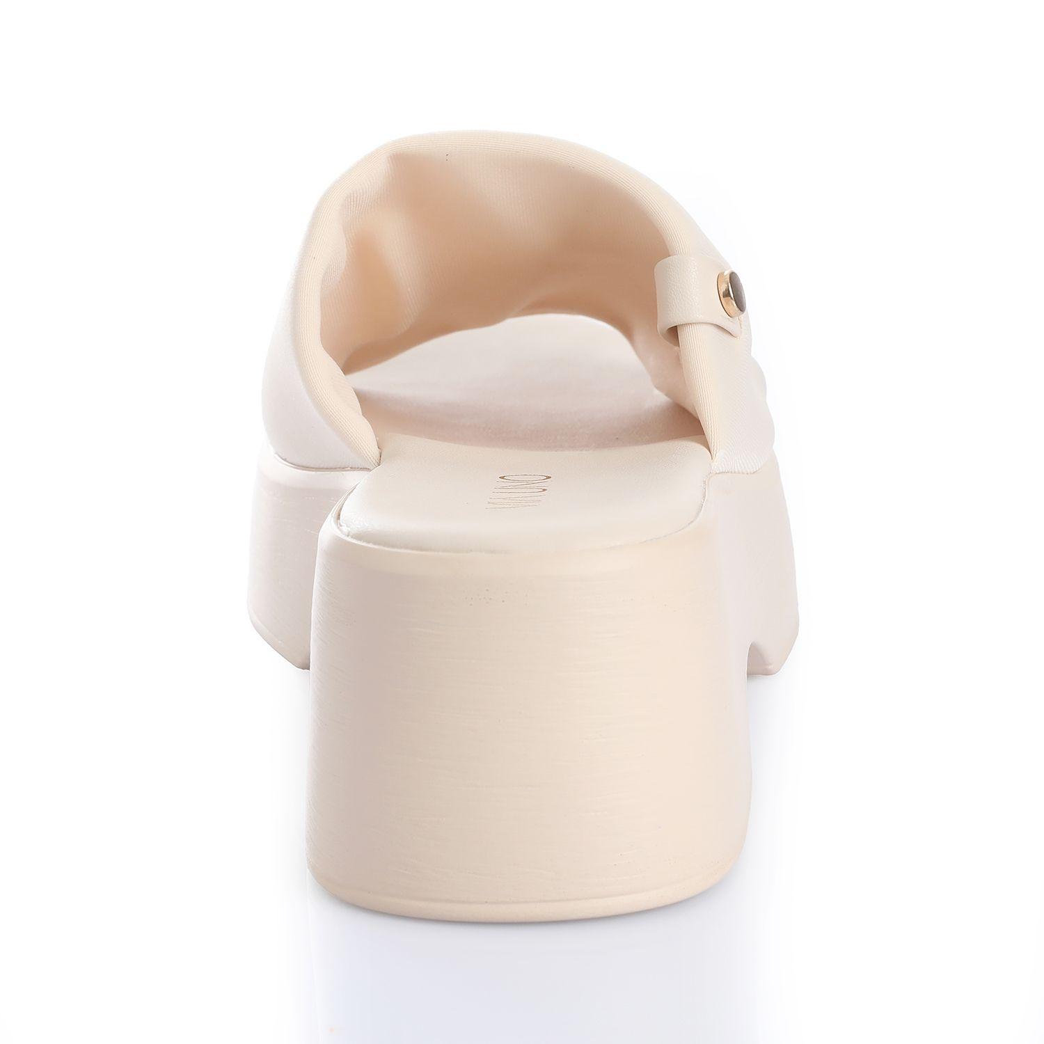 Sandalia Mujer Via Uno Crema 22642612-1