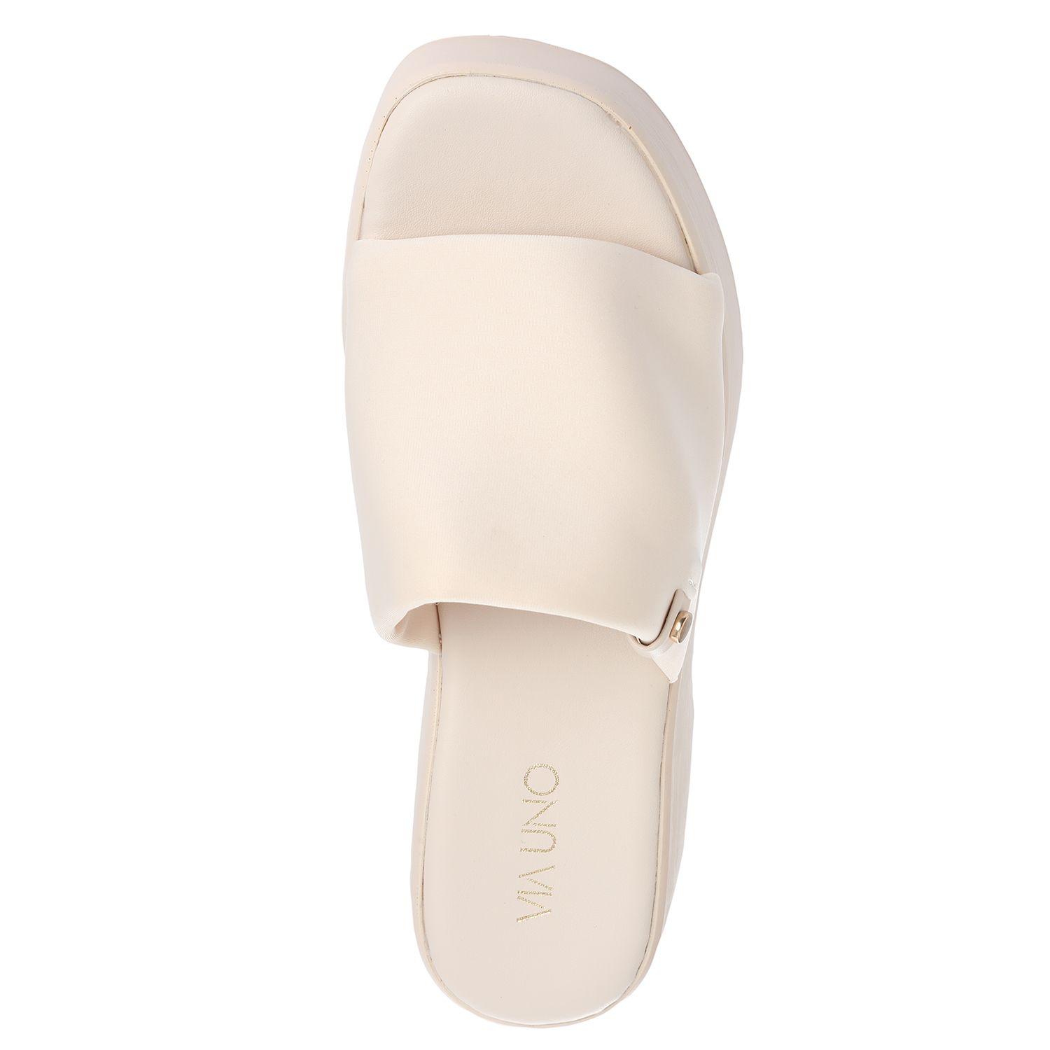Sandalia Mujer Via Uno Crema 22642612-2
