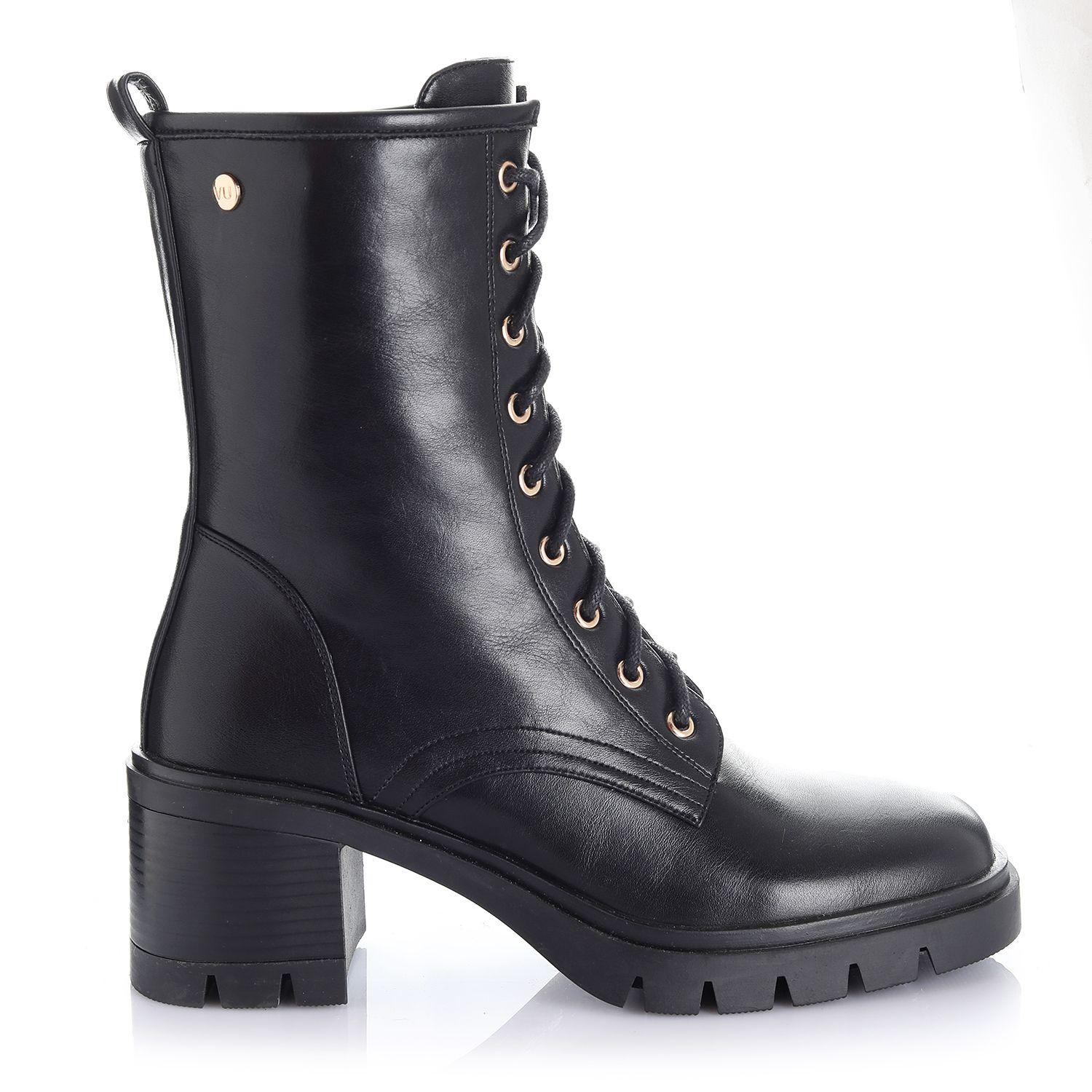 Botin Mujer Negro Via Uno 12532401-0