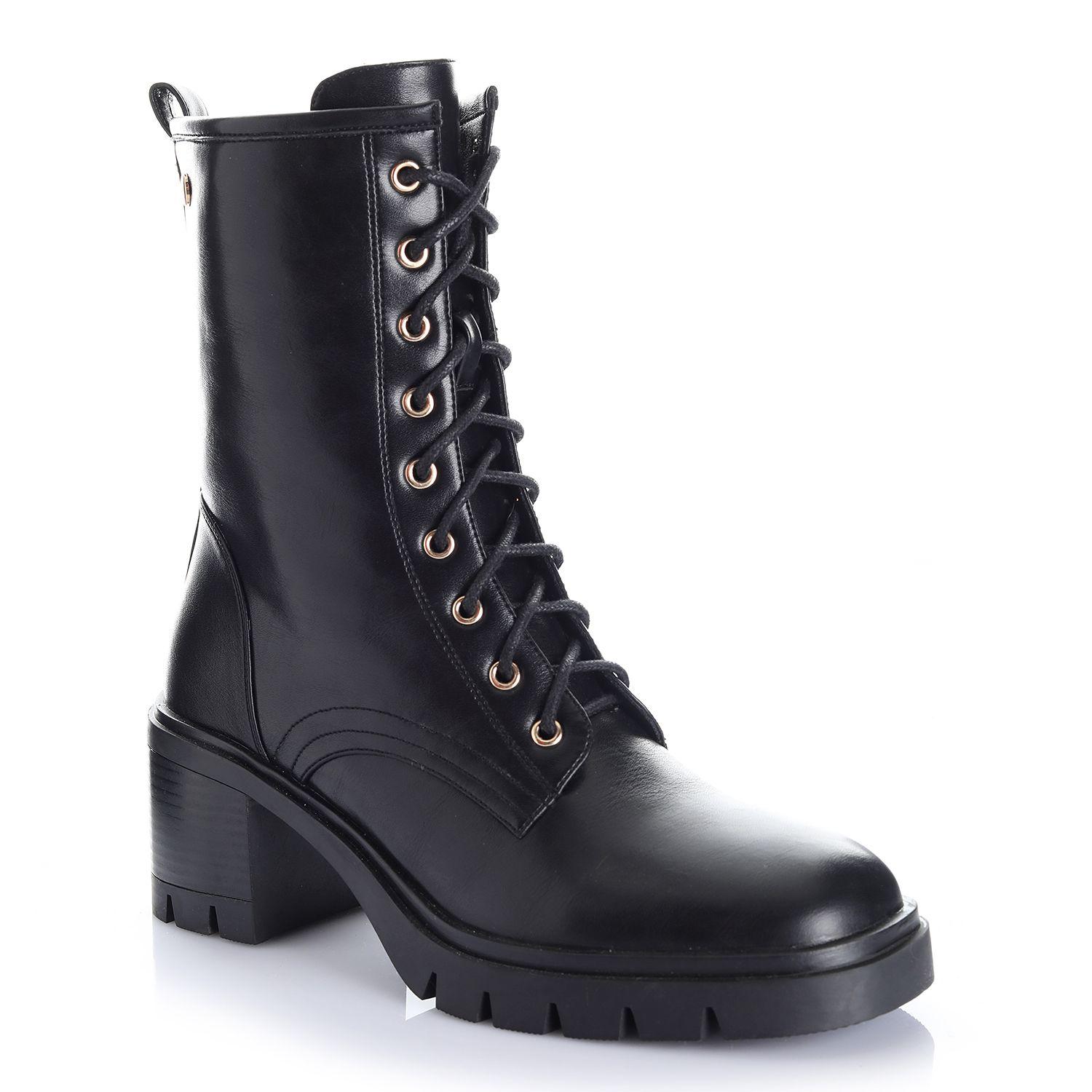 Botin Mujer Negro Via Uno 12532401-3