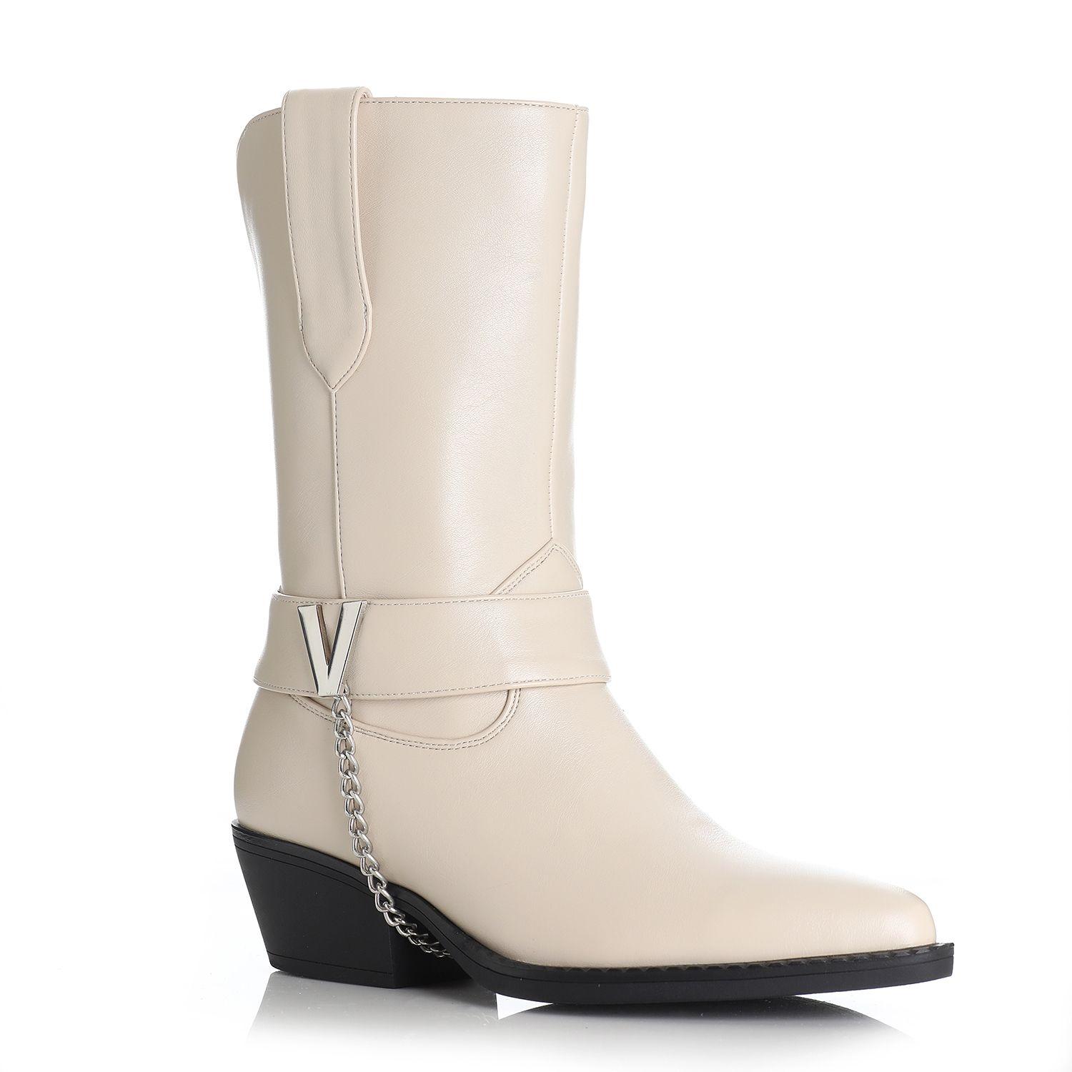Botin Mujer Crema Via Uno 12412417-3