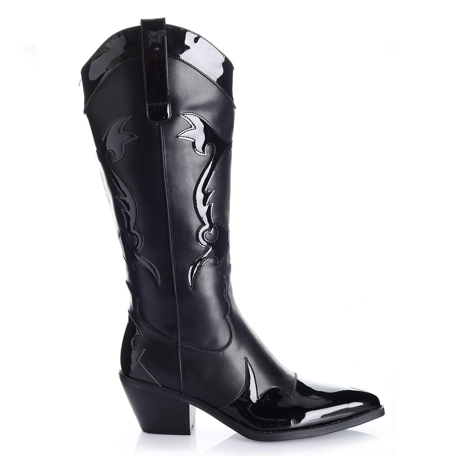 Bota Mujer Negro Via Uno 12512305-0