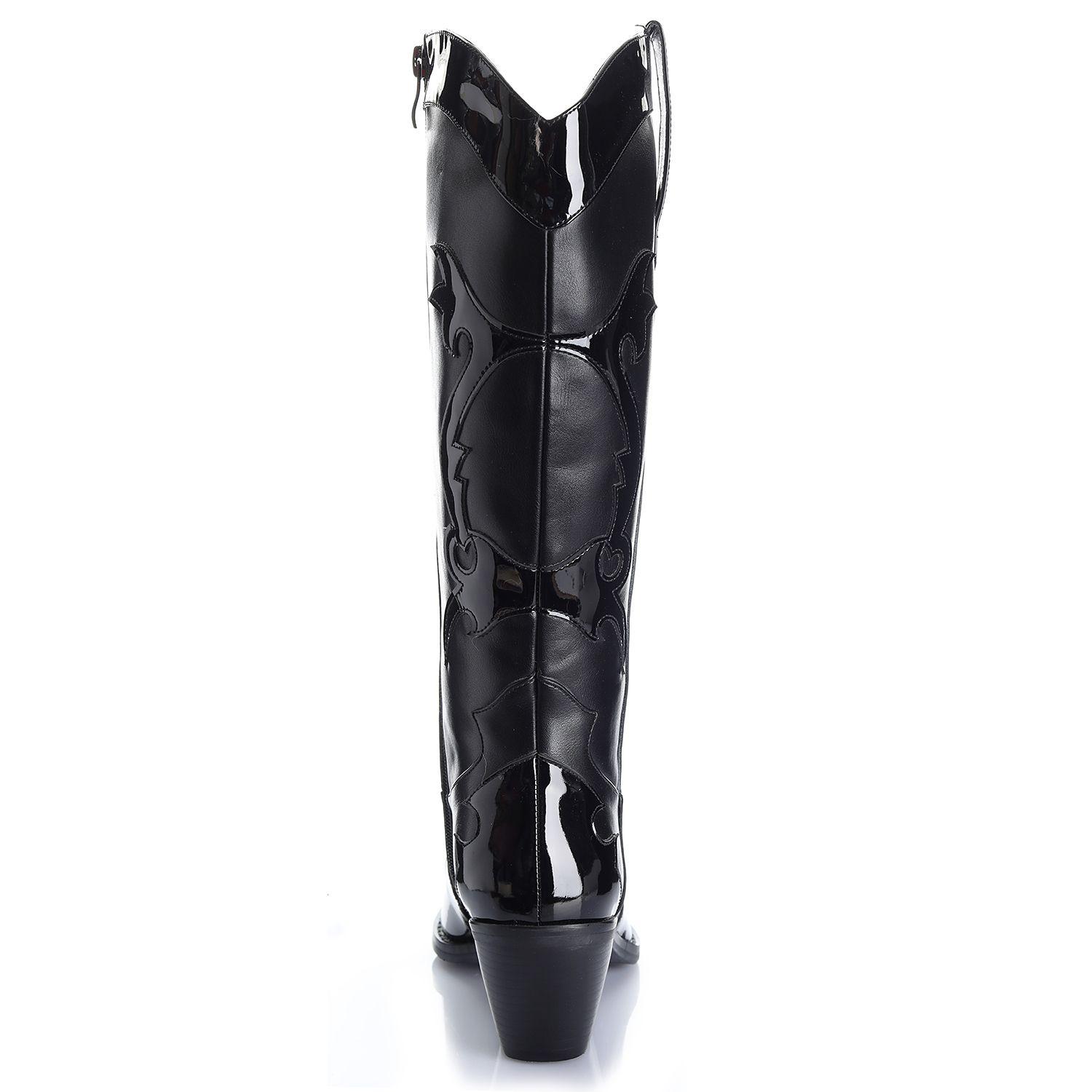 Bota Mujer Negro Via Uno 12512305-1