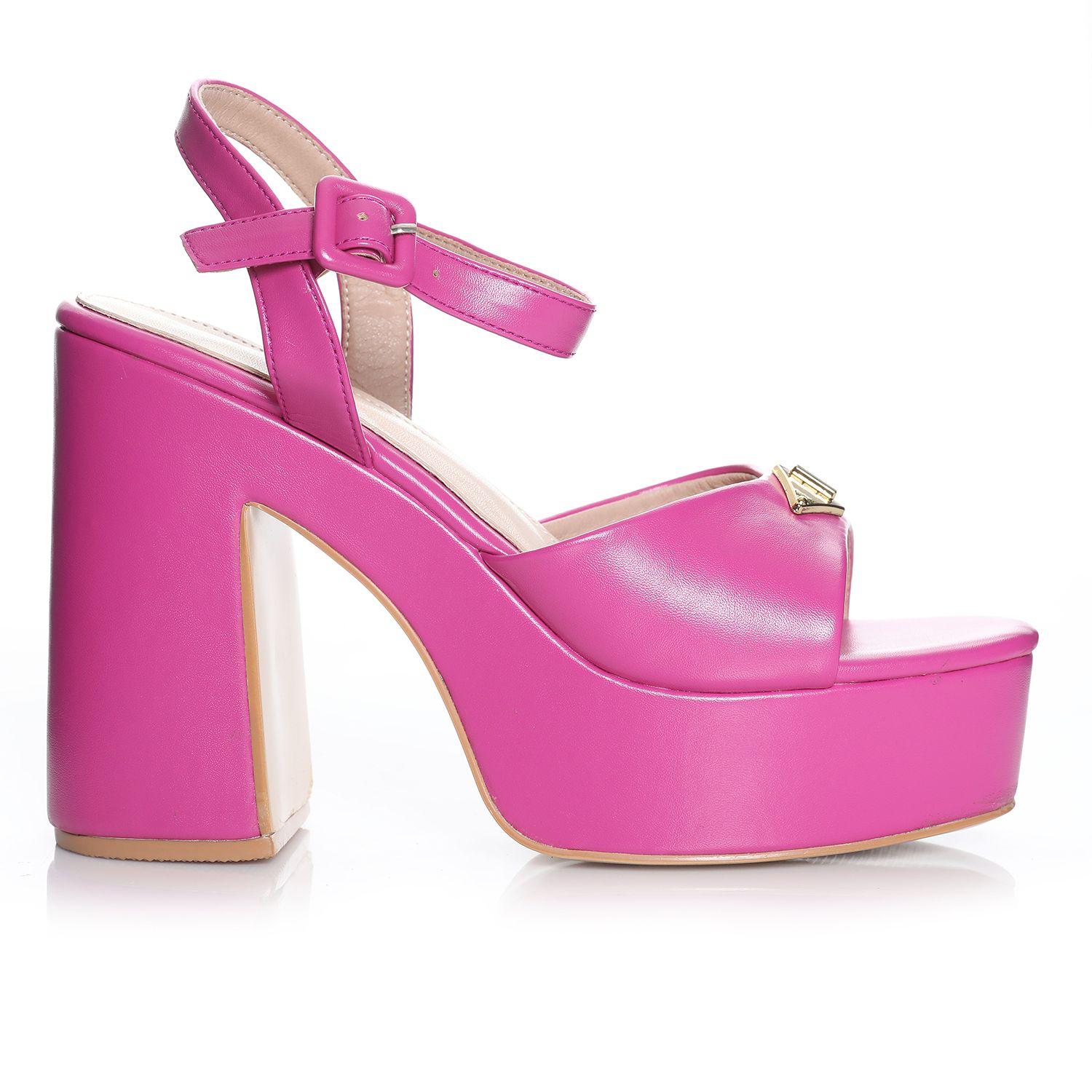 Sandalia Fucsia Via Uno 22433613-0