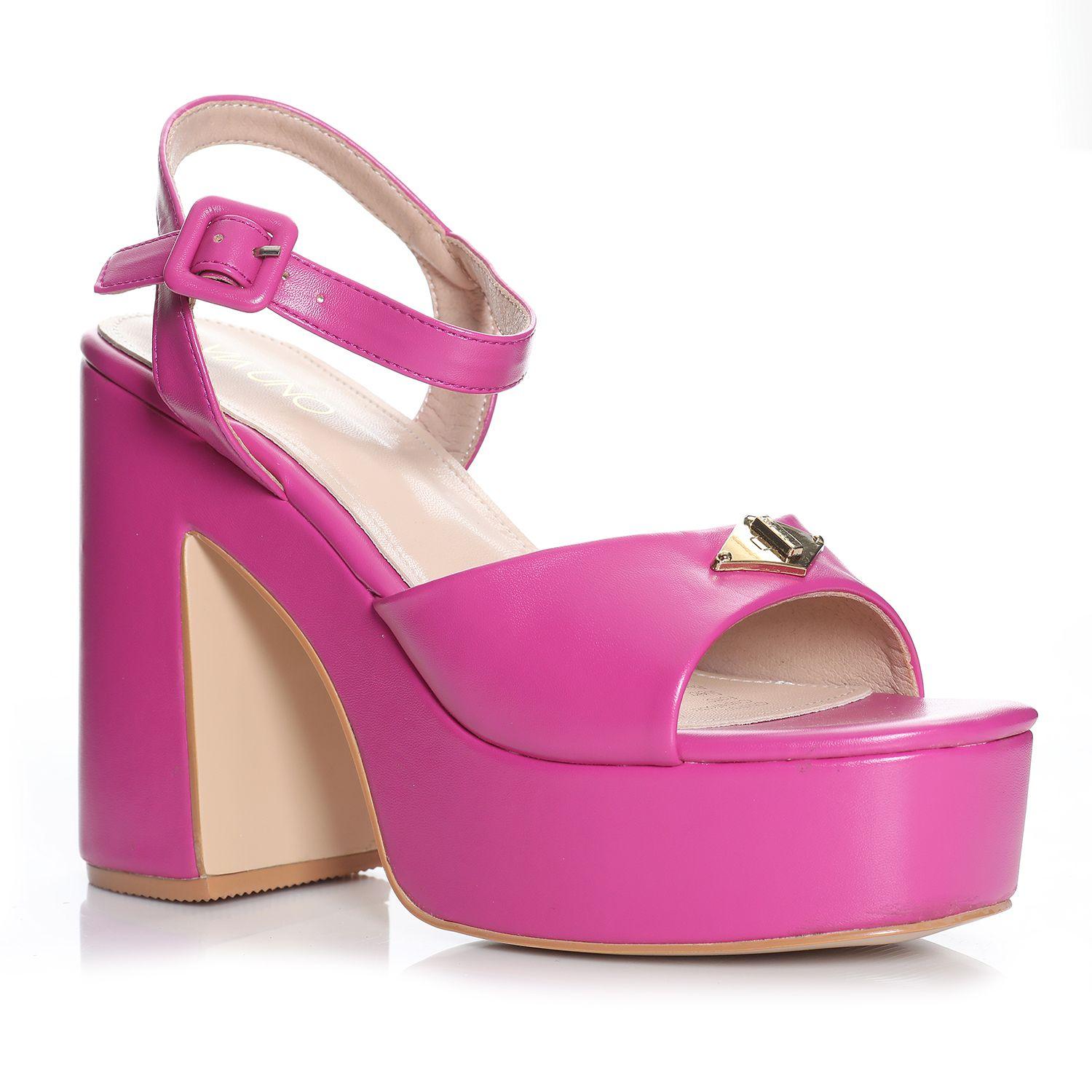 Sandalia Fucsia Via Uno 22433613-3