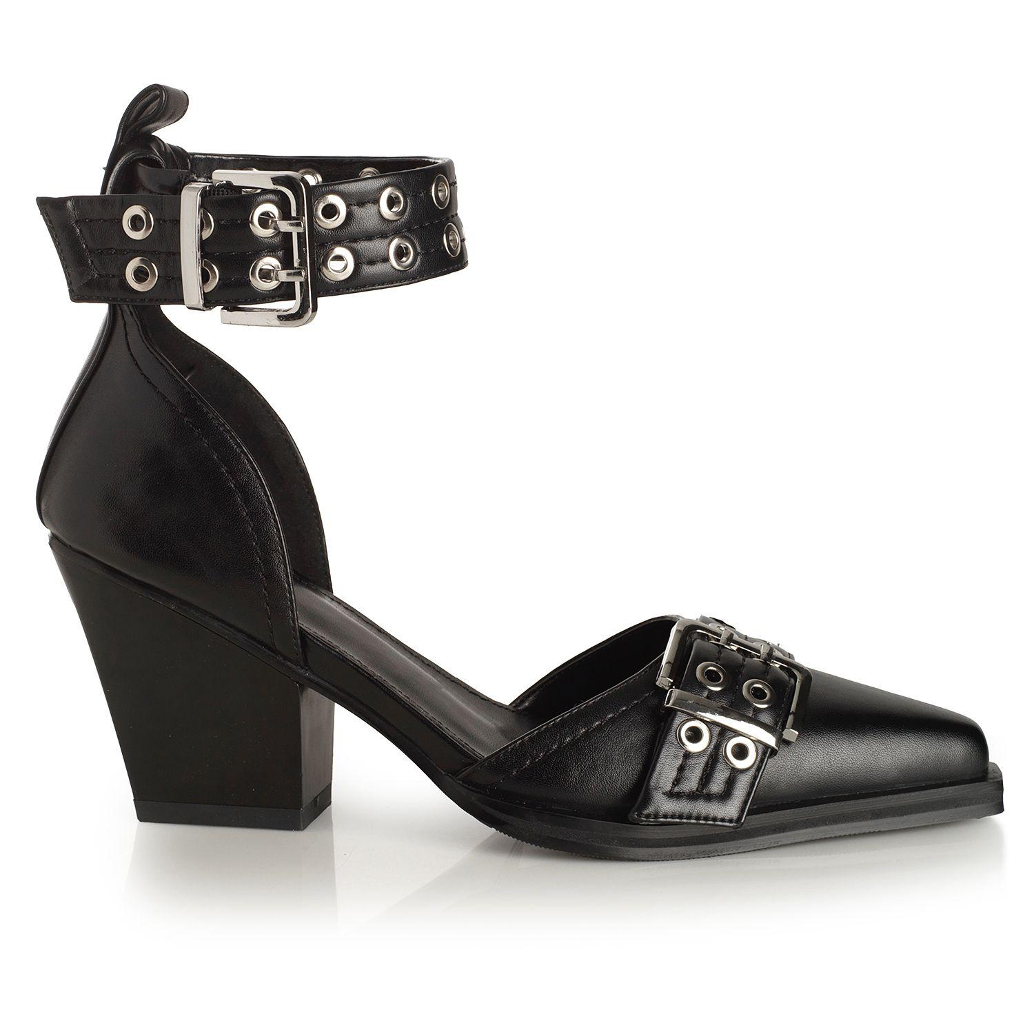 Zapato Mujer Via Uno Negro 22612502-0