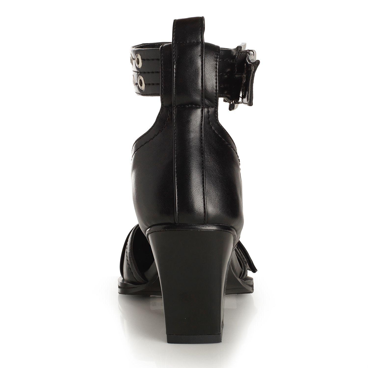 Zapato Mujer Via Uno Negro 22612502-1