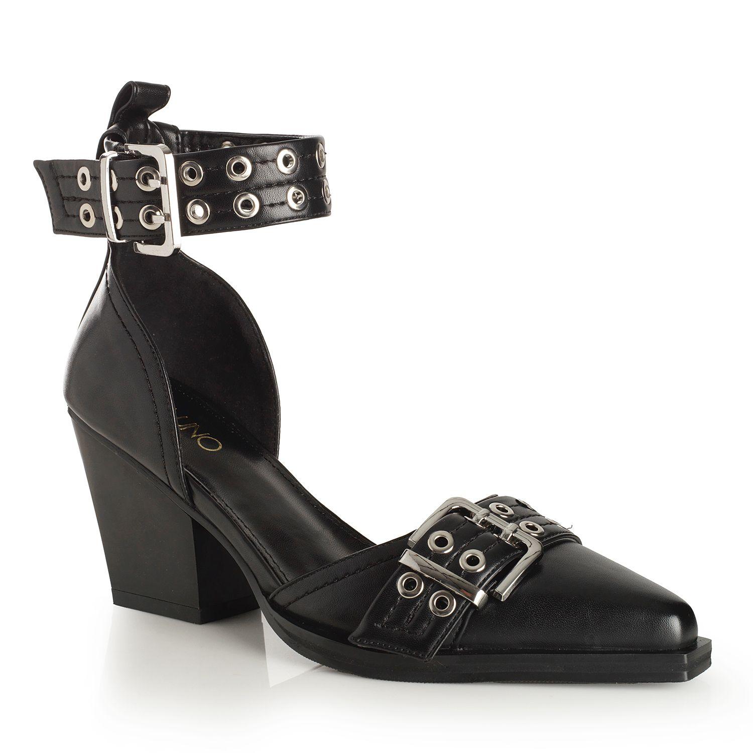 Zapato Mujer Via Uno Negro 22612502-3
