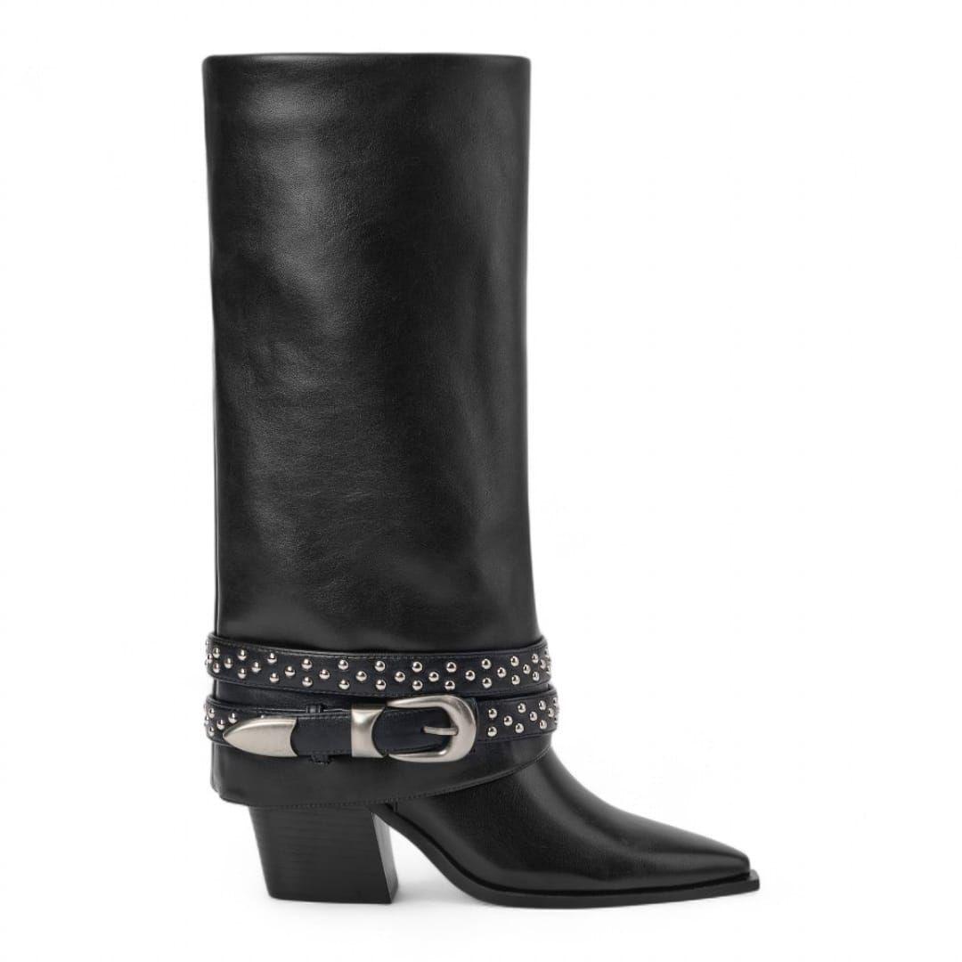Bota Mujer Via Uno WestWinter Drift Negro-0