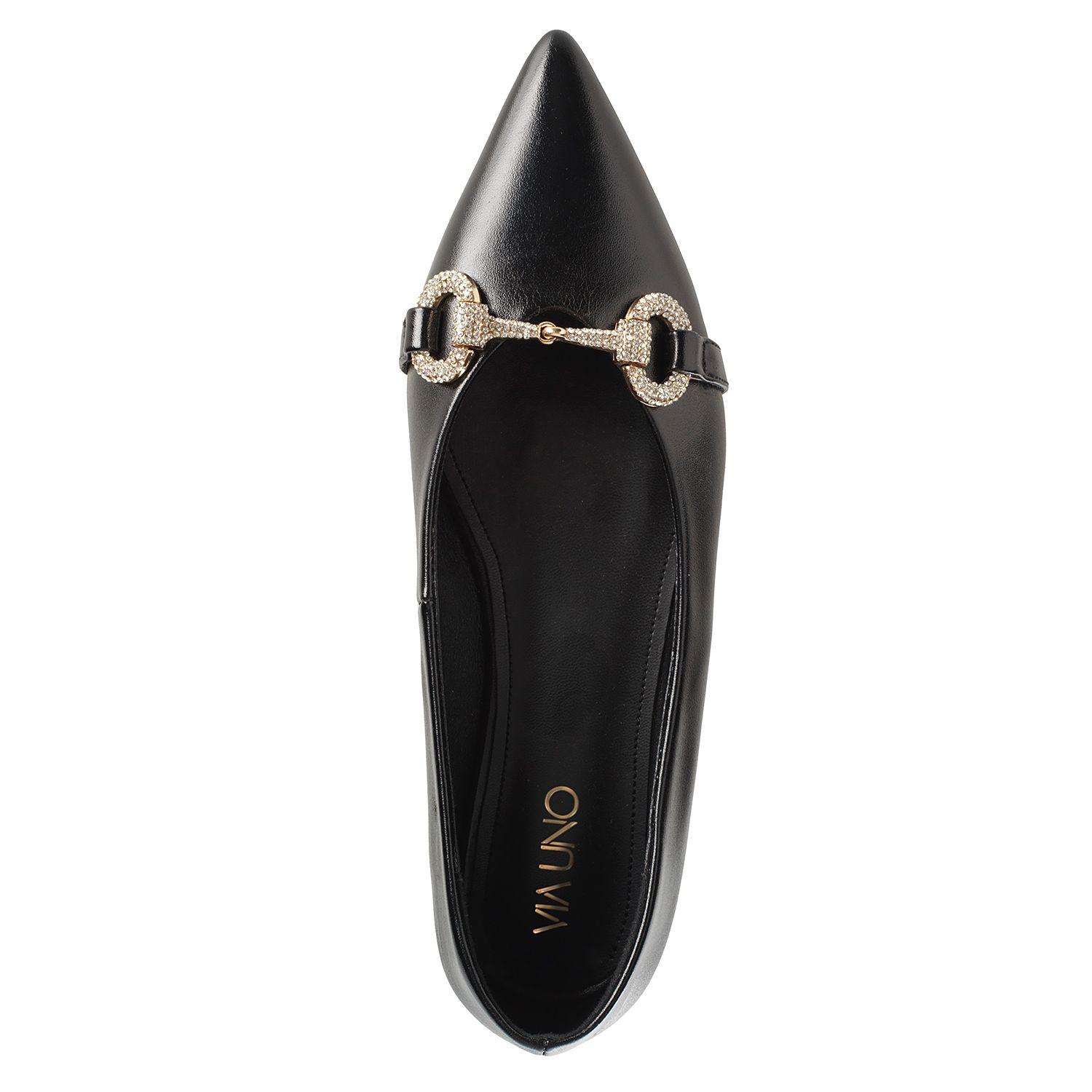 Zapato Mujer Via Uno Negro 22601501-2