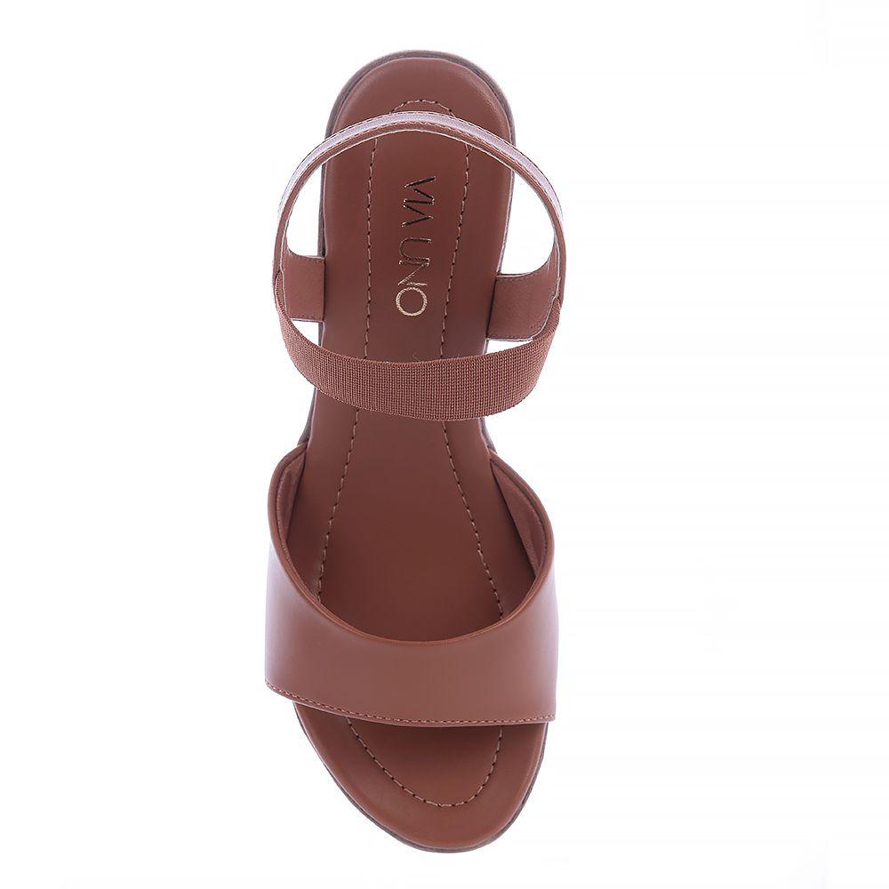 Sandalia Mujer Camel Via Uno 22542603-2