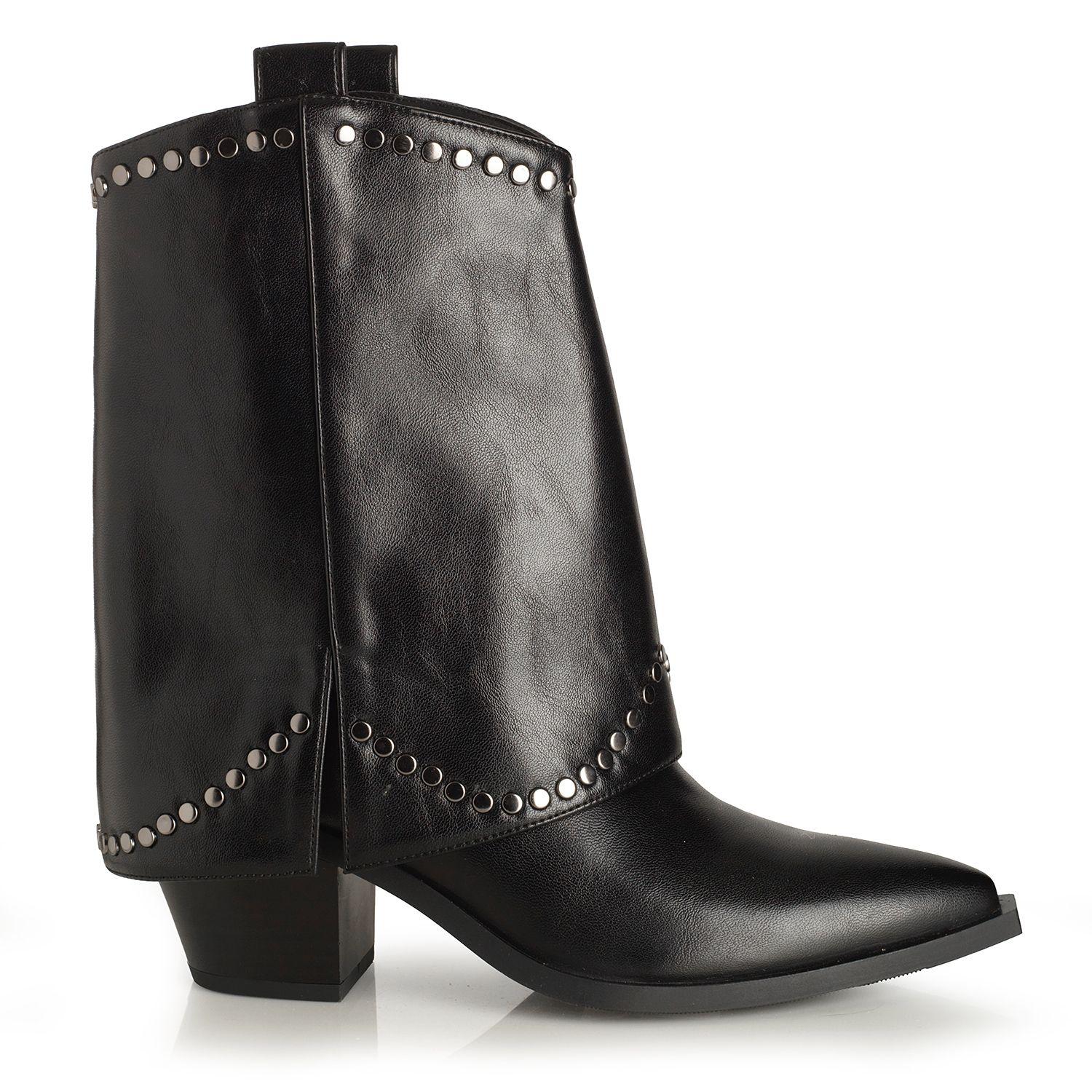Botin Mujer Via Uno Negro 22613401-0