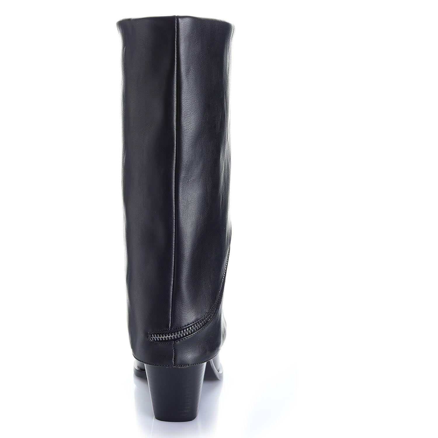 Bota Mujer Negro Via Uno 12512309-1