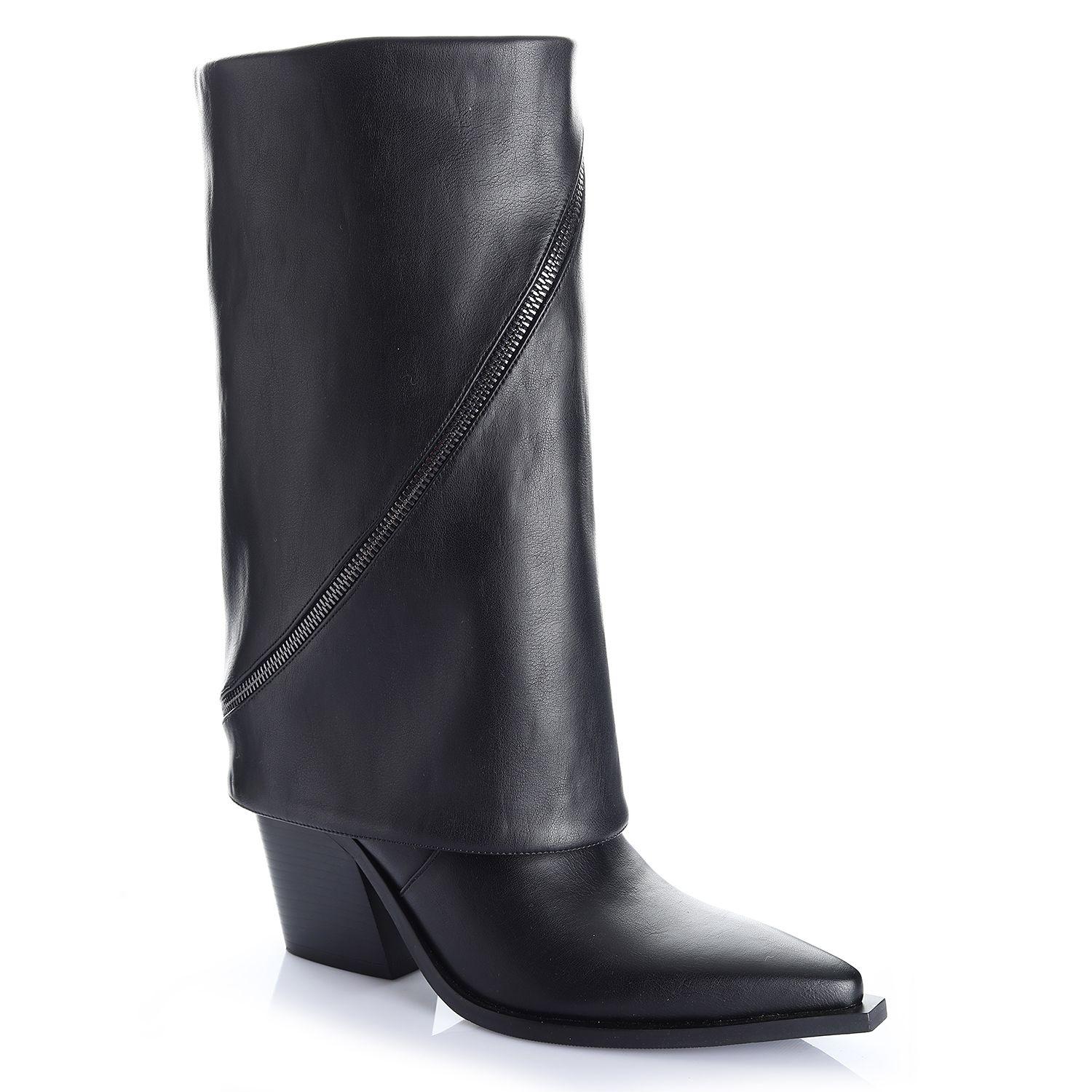 Bota Mujer Negro Via Uno 12512309-3
