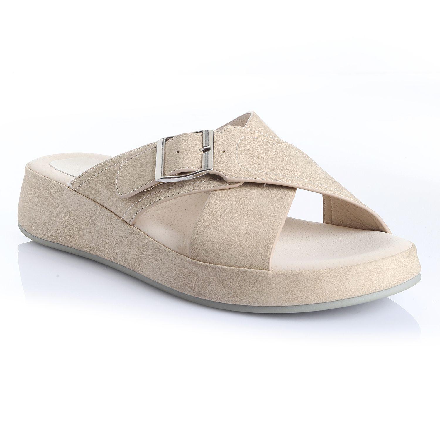 Sandalia Mujer Beige Via Uno 22541607-3