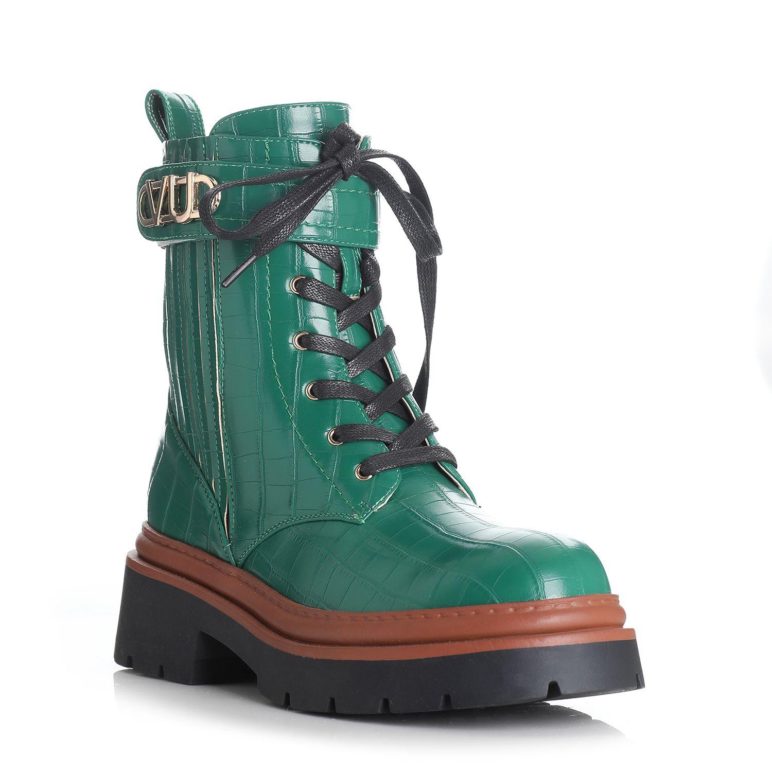 Botin Mujer Verde Via Uno 12431432-3