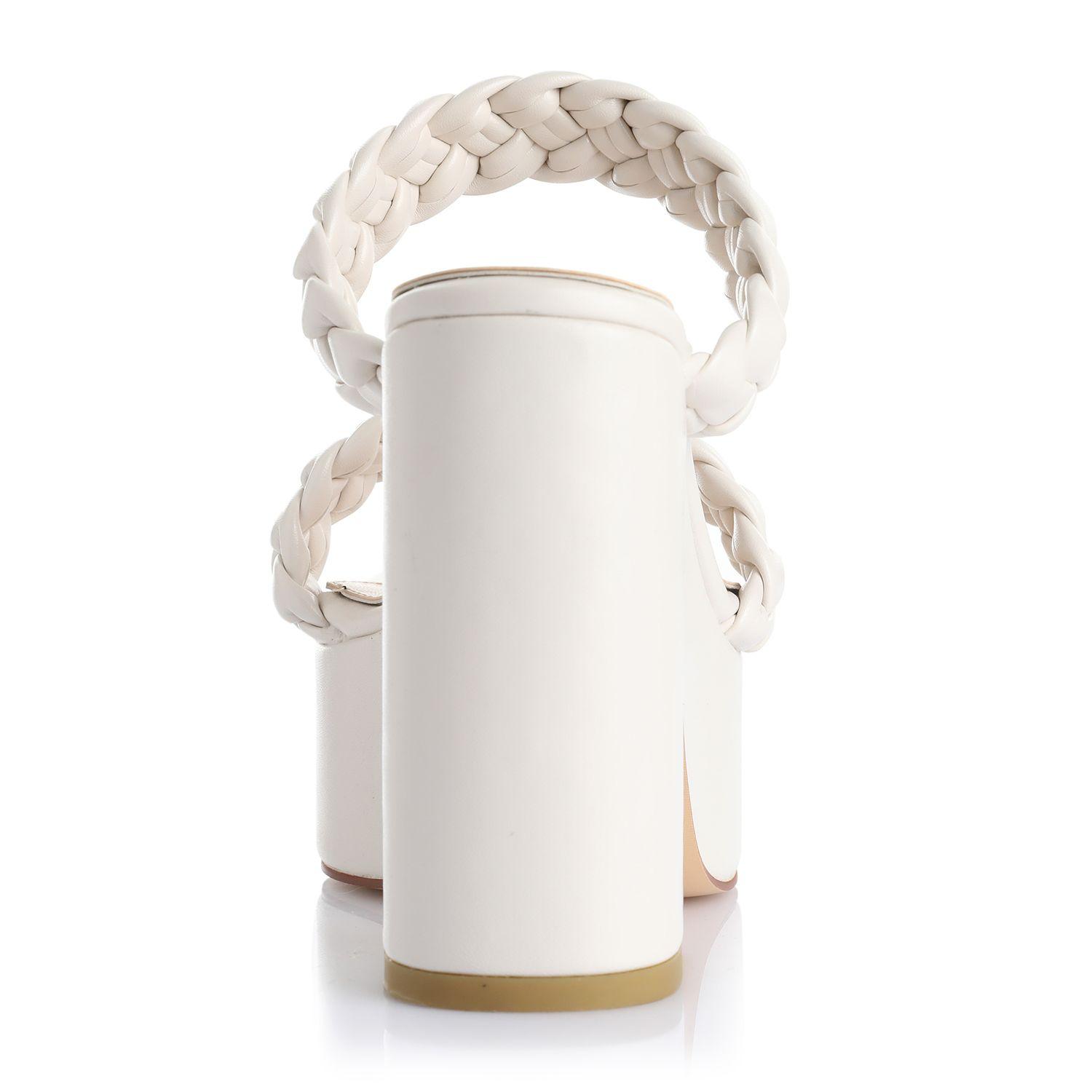 Sandalia Crema Via Uno 22433601-1