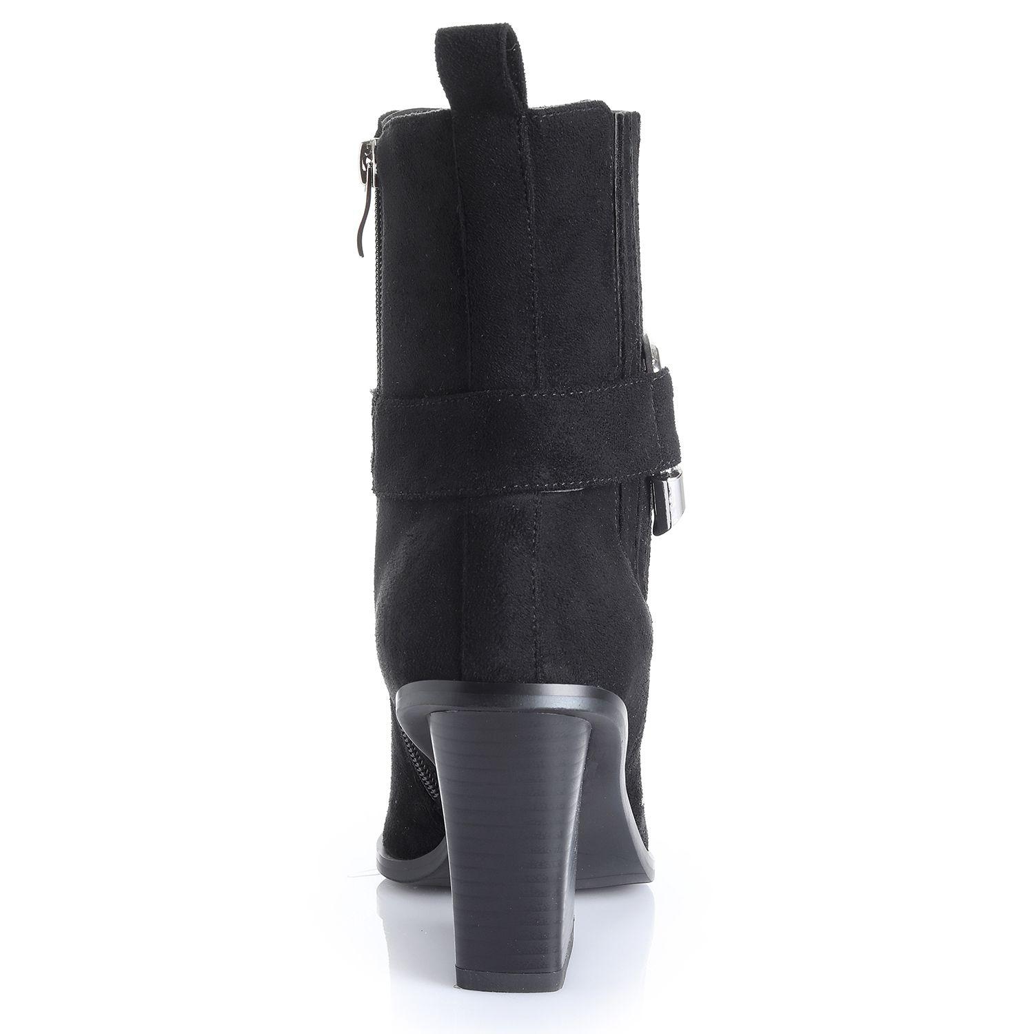 Botin Mujer Negro Via Uno 22513401-1