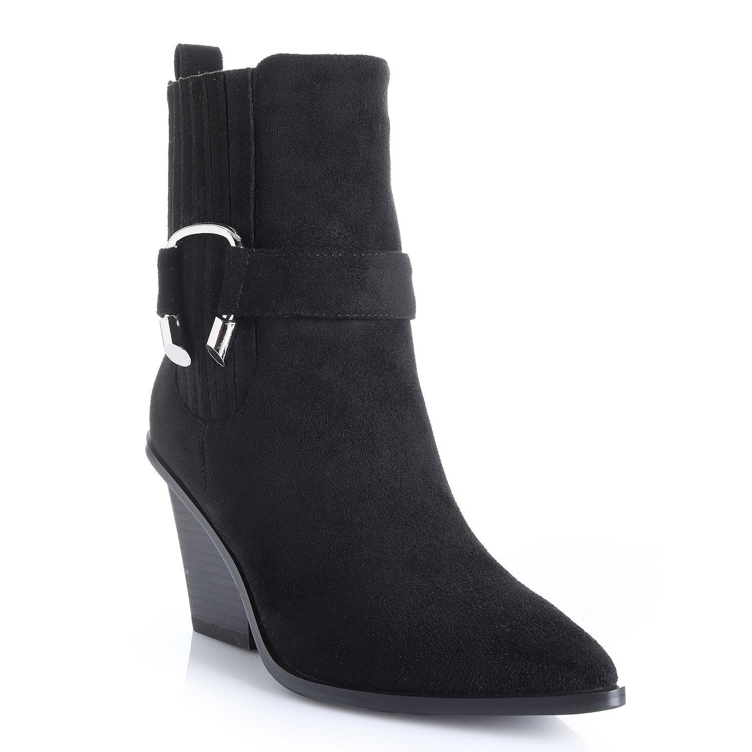 Botin Mujer Negro Via Uno 22513401-3