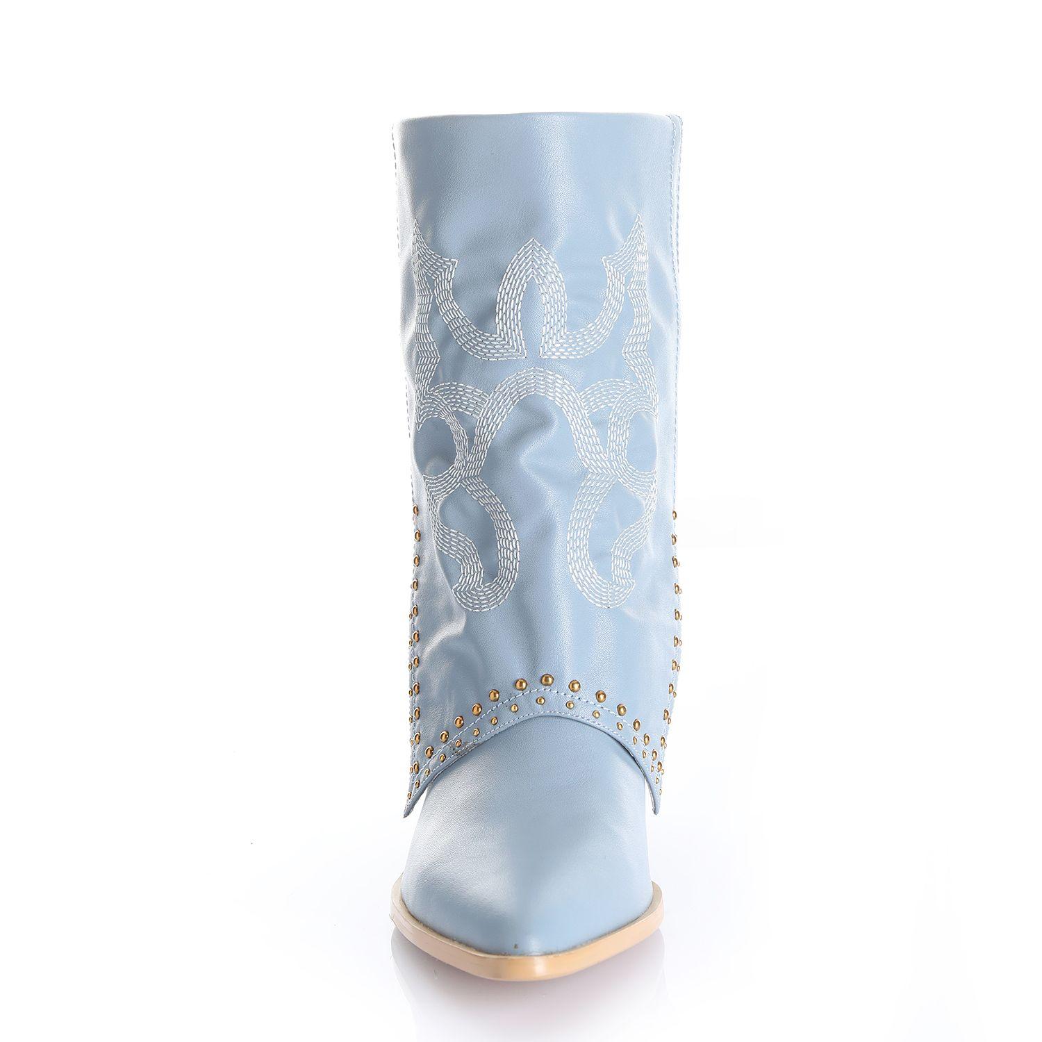 Botin Mujer Celeste Via Uno 12512412-2
