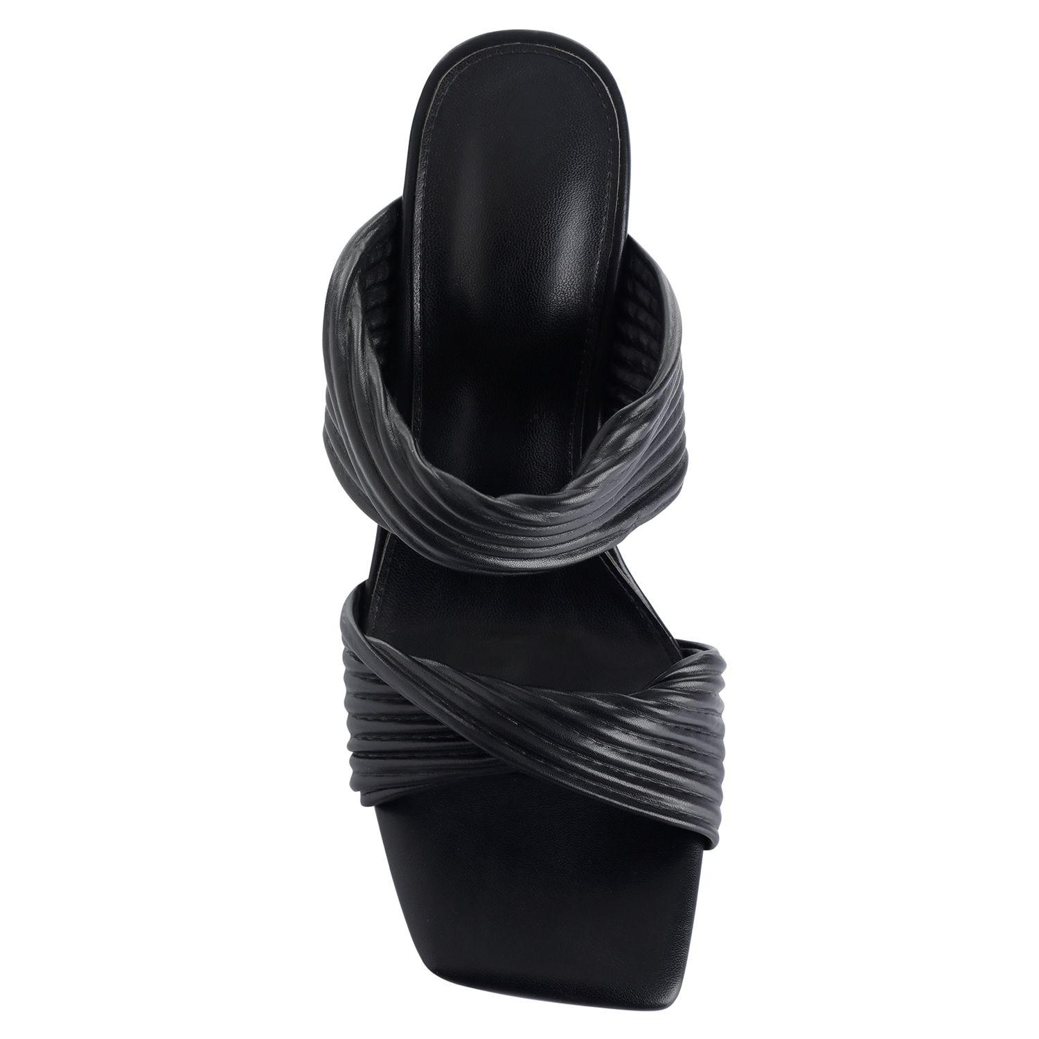 Sandalia Negro Via Uno 22433605-2