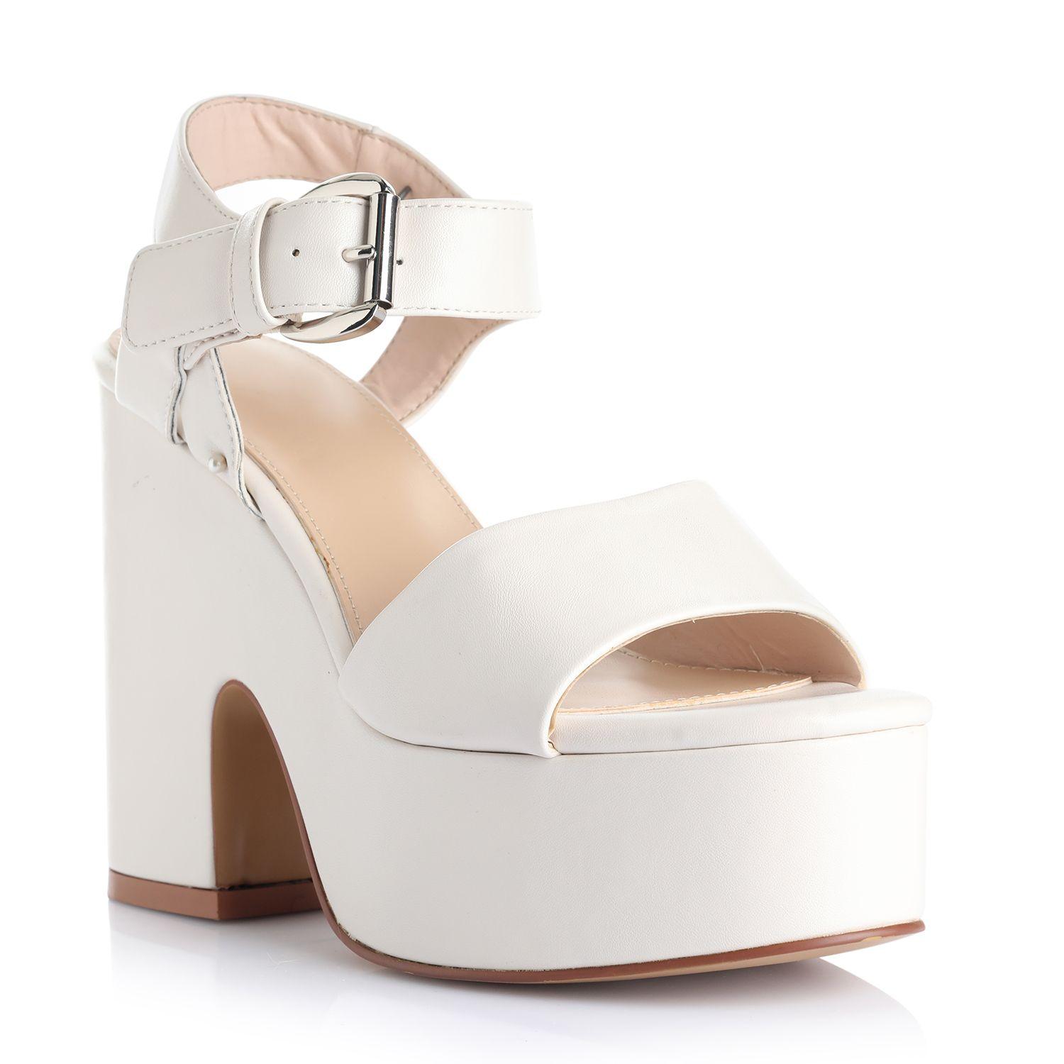 Sandalia Crema Via Uno 22433602-3