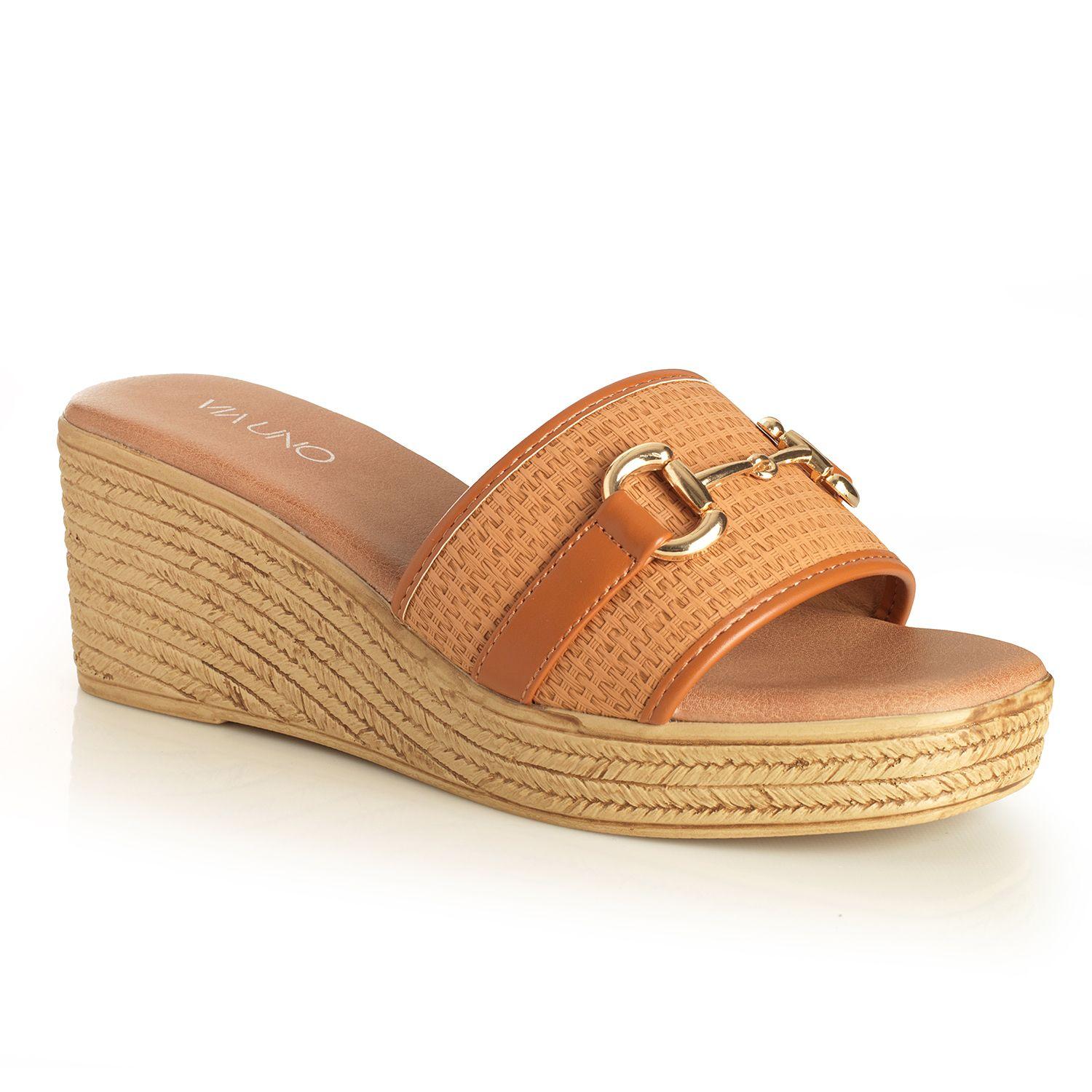 Sandalia Mujer Via Uno Camel 22642611-3