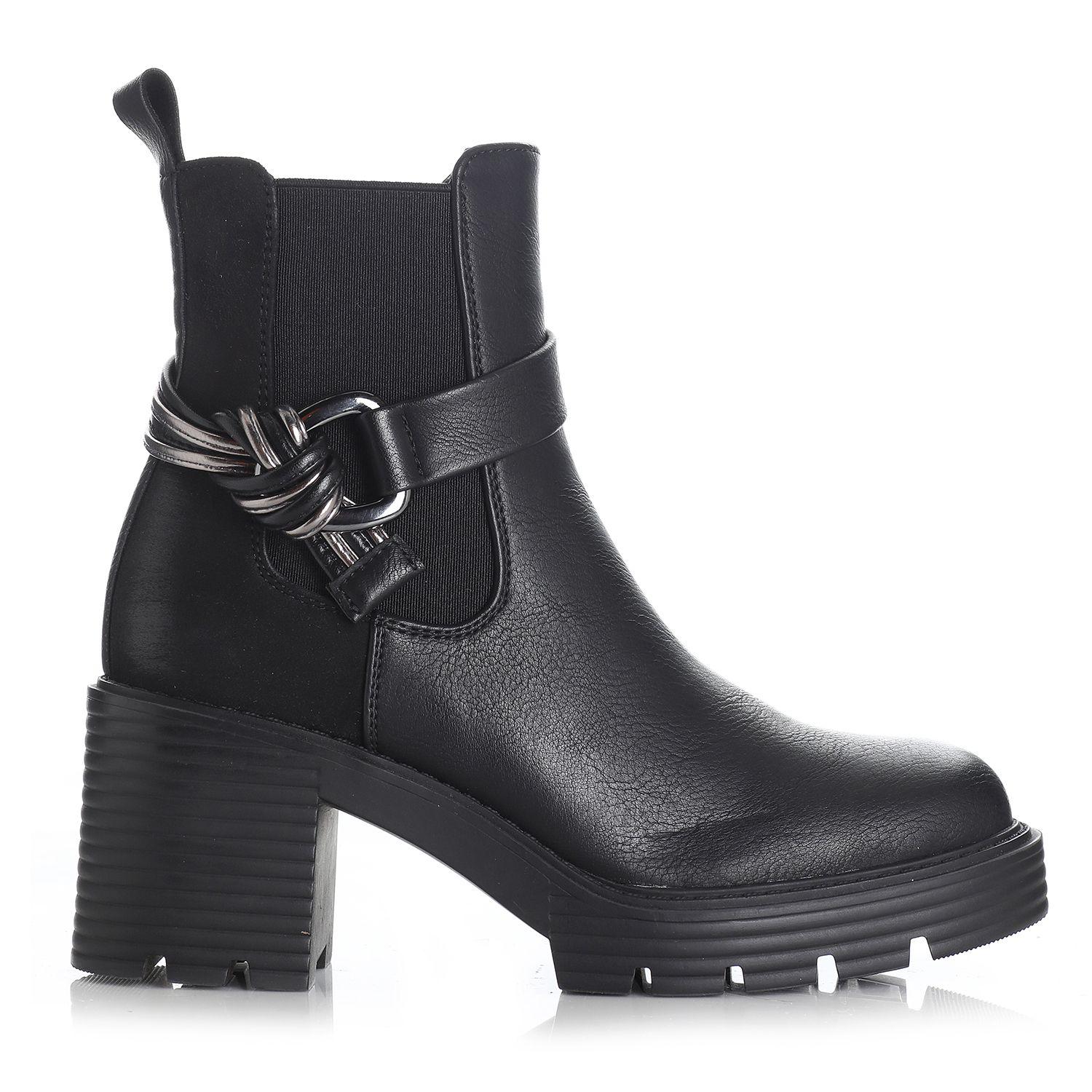 Botin Mujer Negro Via Uno 12532416-0