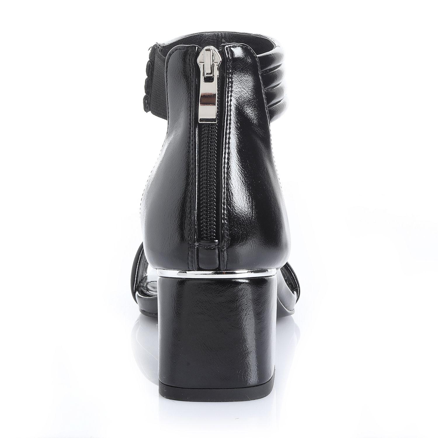 Sandalia Mujer Negro Via Uno 22532603-1