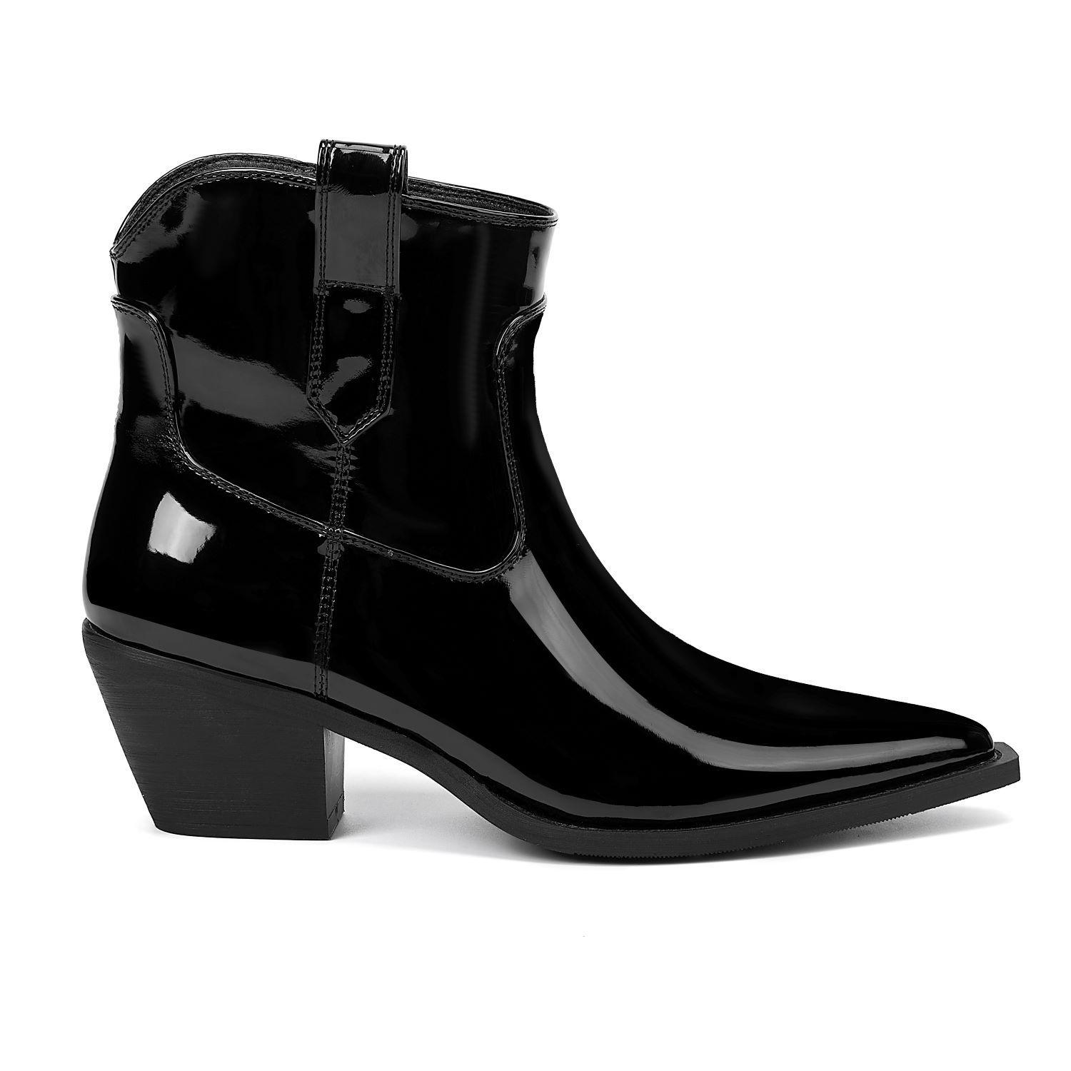 Botin Mujer Negro Via Uno 12512407-0