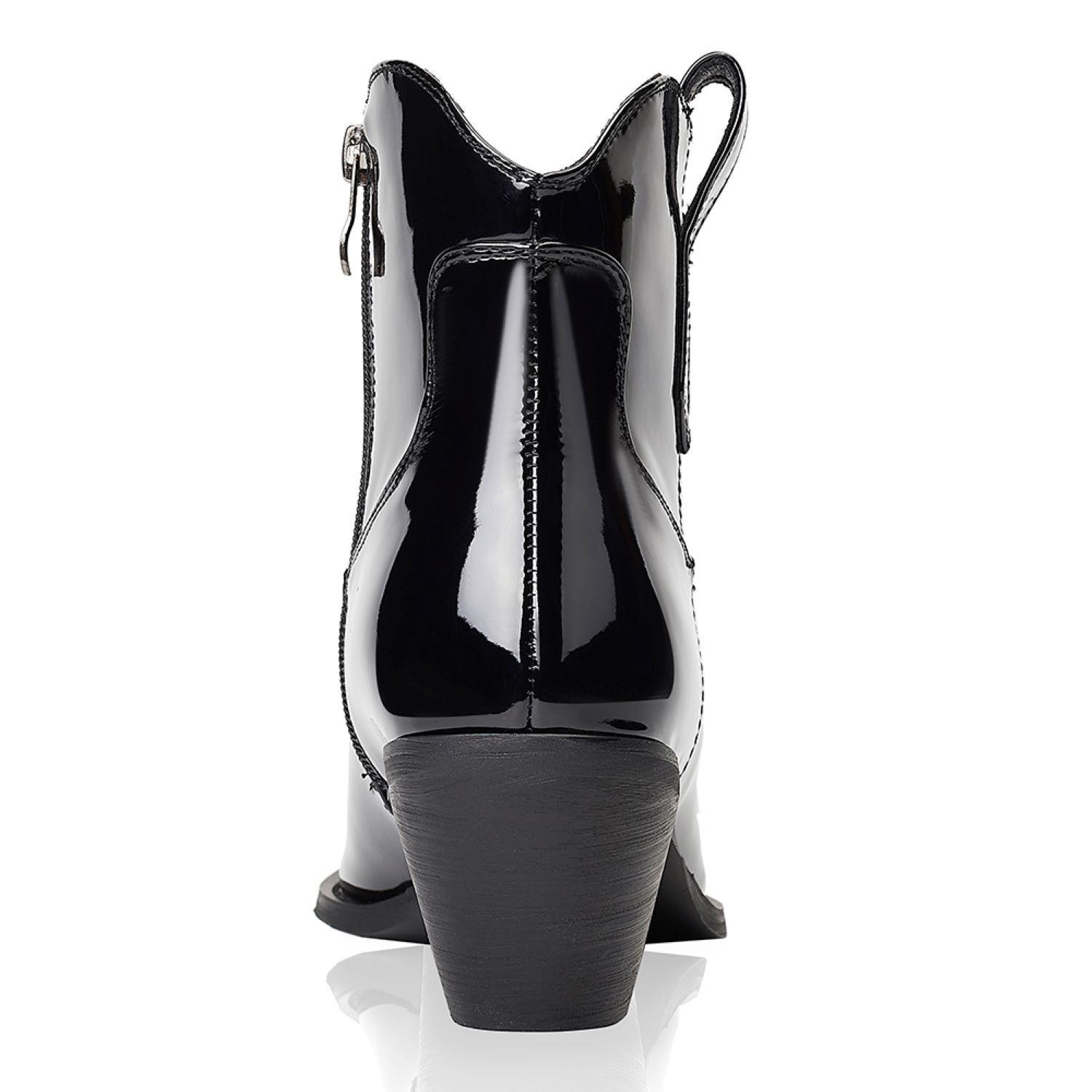 Botin Mujer Negro Via Uno 12512407-1
