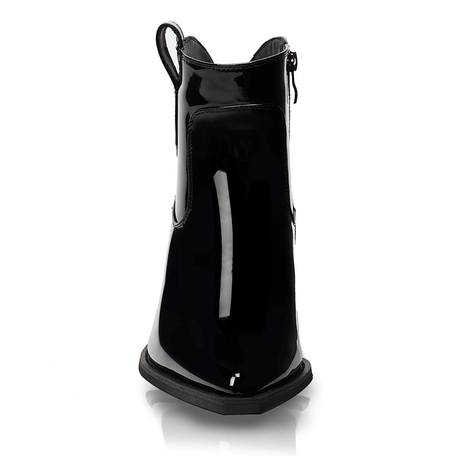 Botin Mujer Negro Via Uno 12512407-2