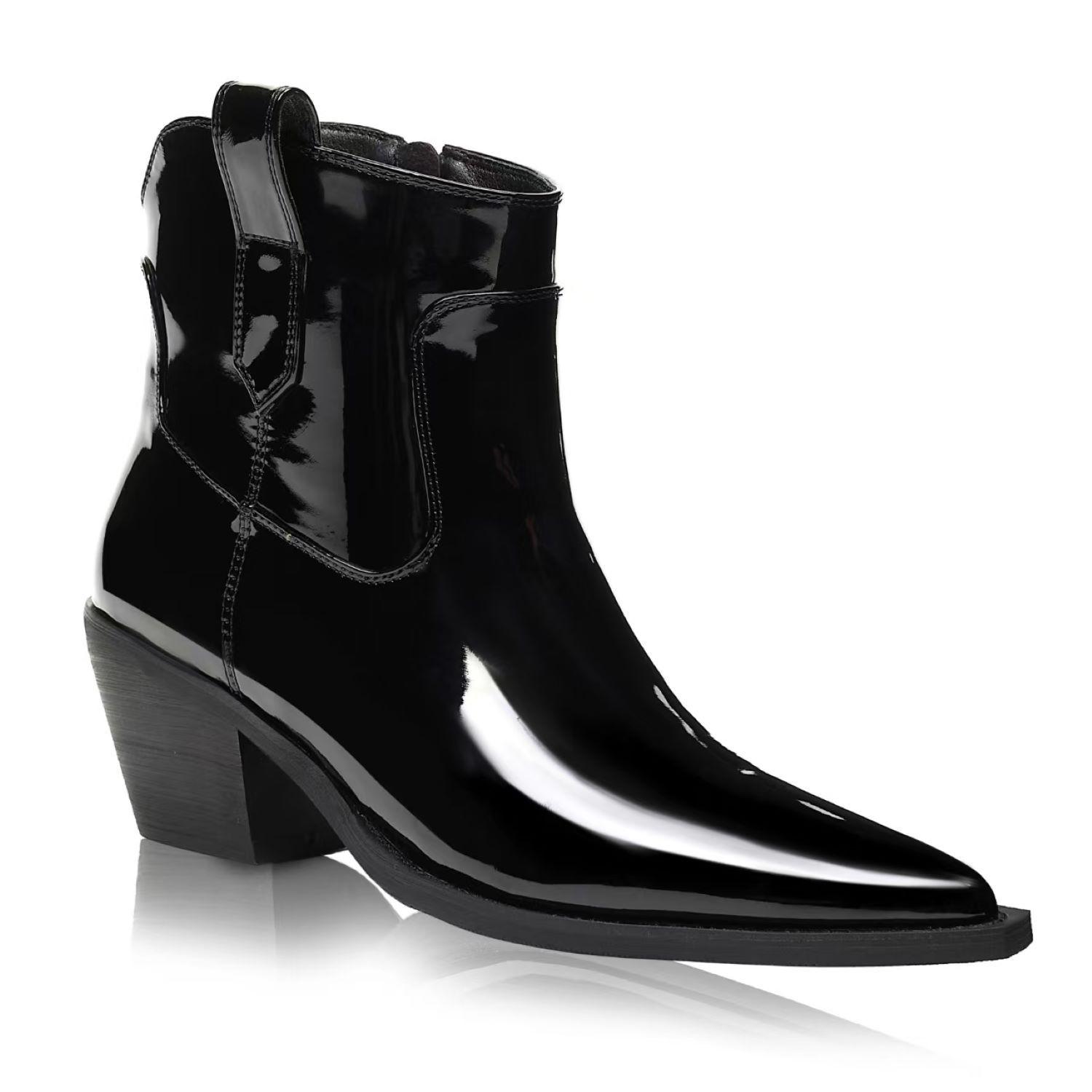 Botin Mujer Negro Via Uno 12512407-3