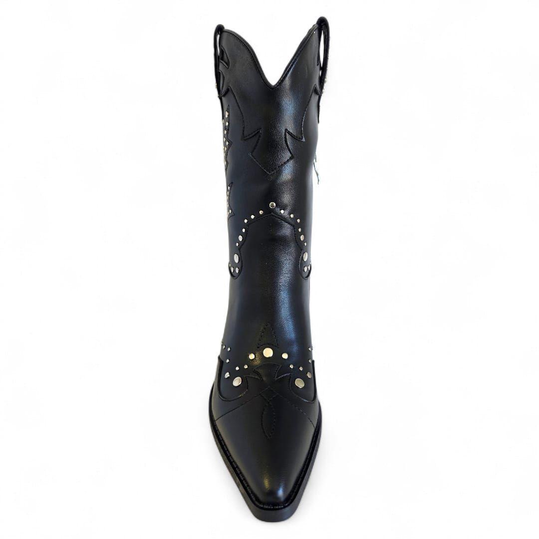 Bota Mujer Via Uno WestWinter Montana Negro-2