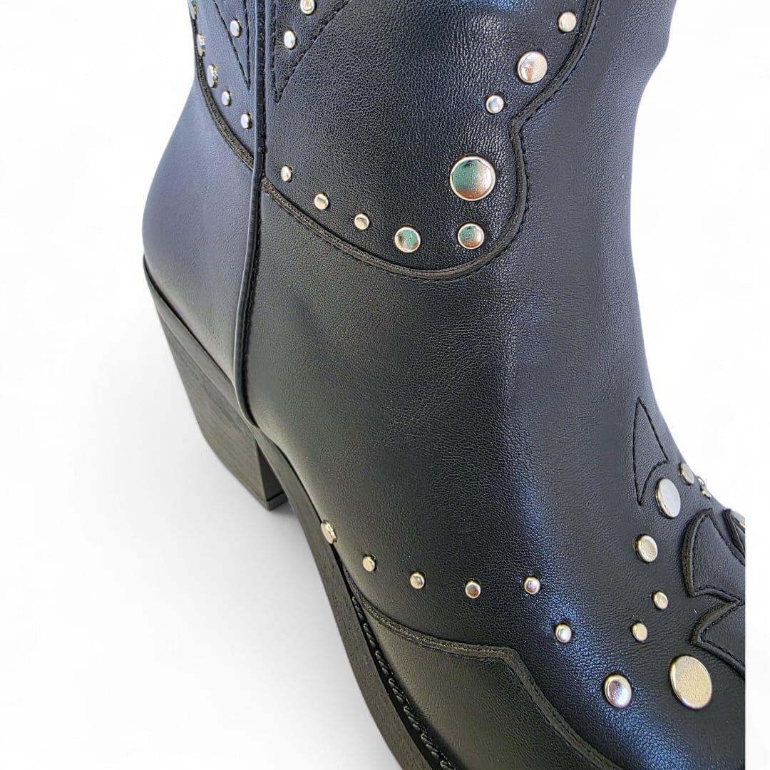 Bota Mujer Via Uno WestWinter Montana Negro-3