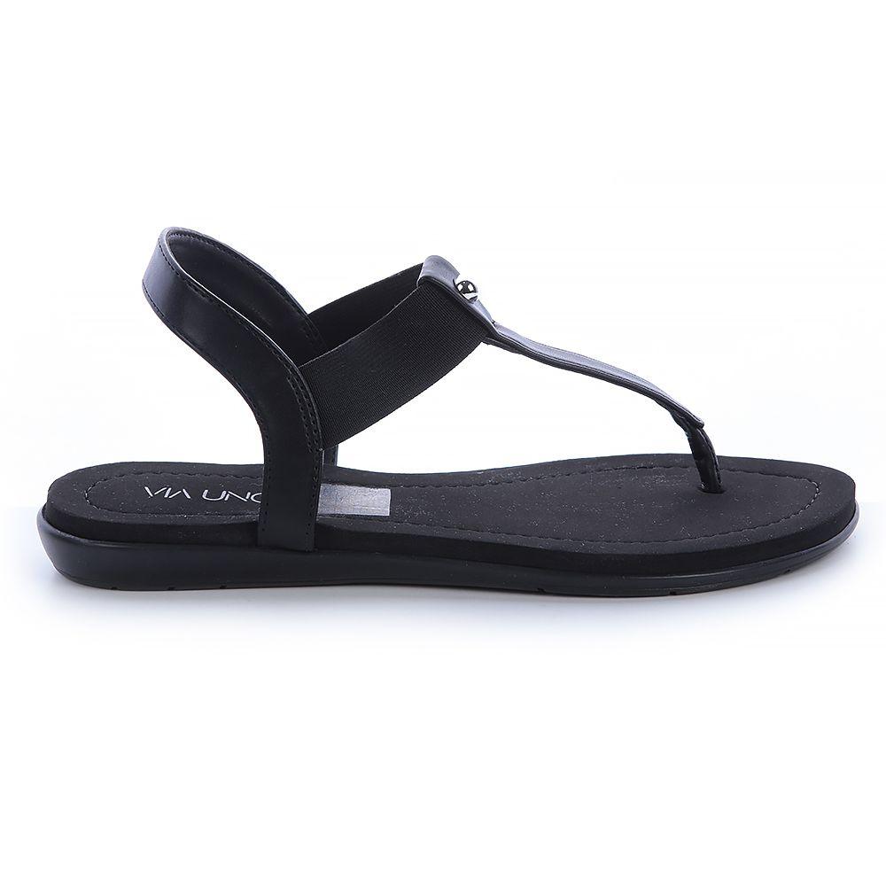 Sandalia Mujer Negro Via Uno 22501601-0