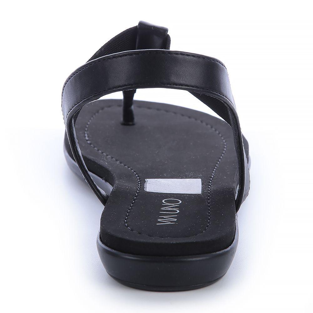 Sandalia Mujer Negro Via Uno 22501601-1