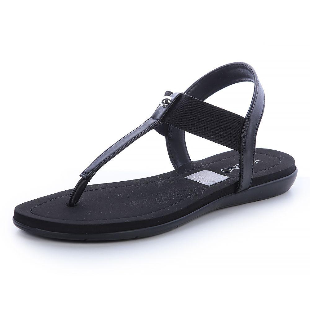 Sandalia Mujer Negro Via Uno 22501601-3