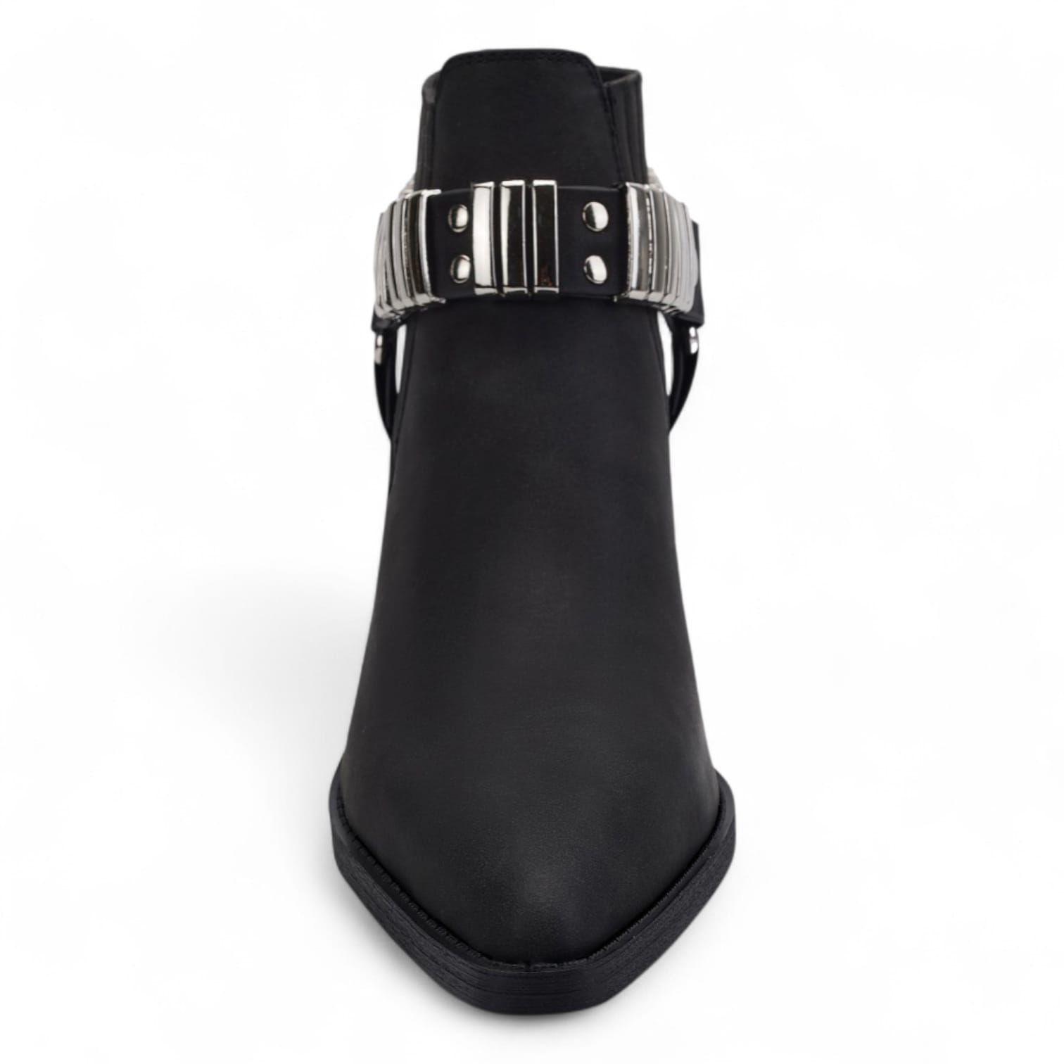 Botin Mujer Via Uno WestWinter Lynx Negro-2