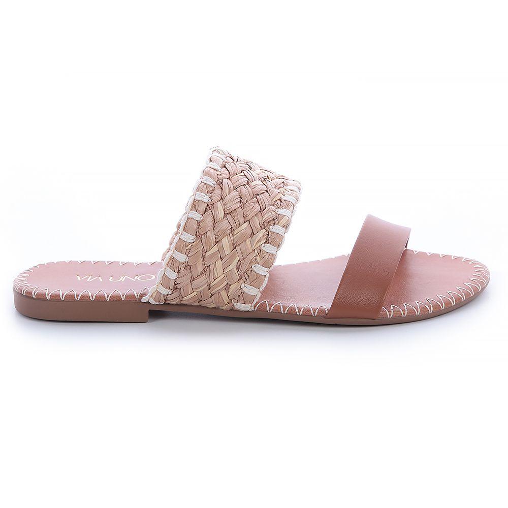 Sandalia Mujer Camel Via Uno 22501604-0
