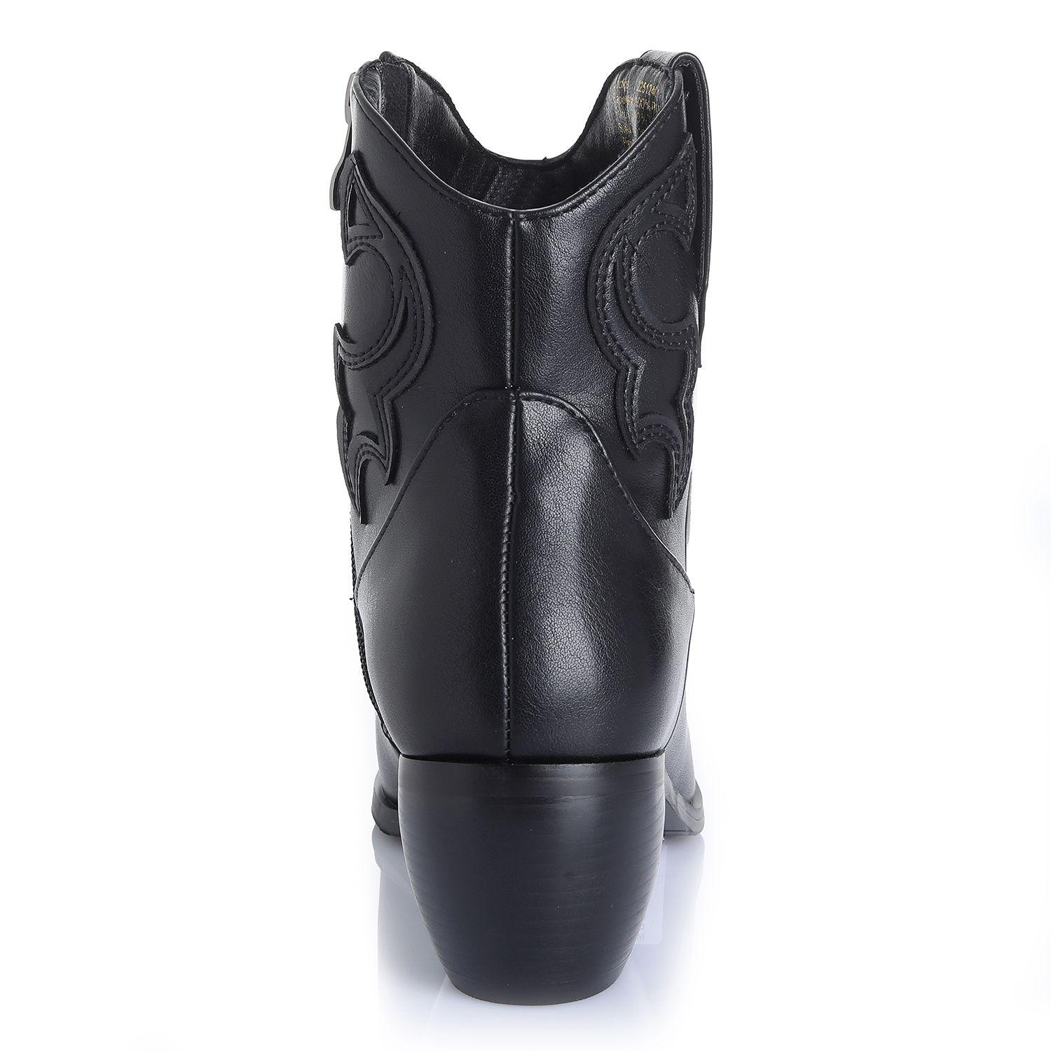 Botin Mujer Negro Via Uno 22512401-1