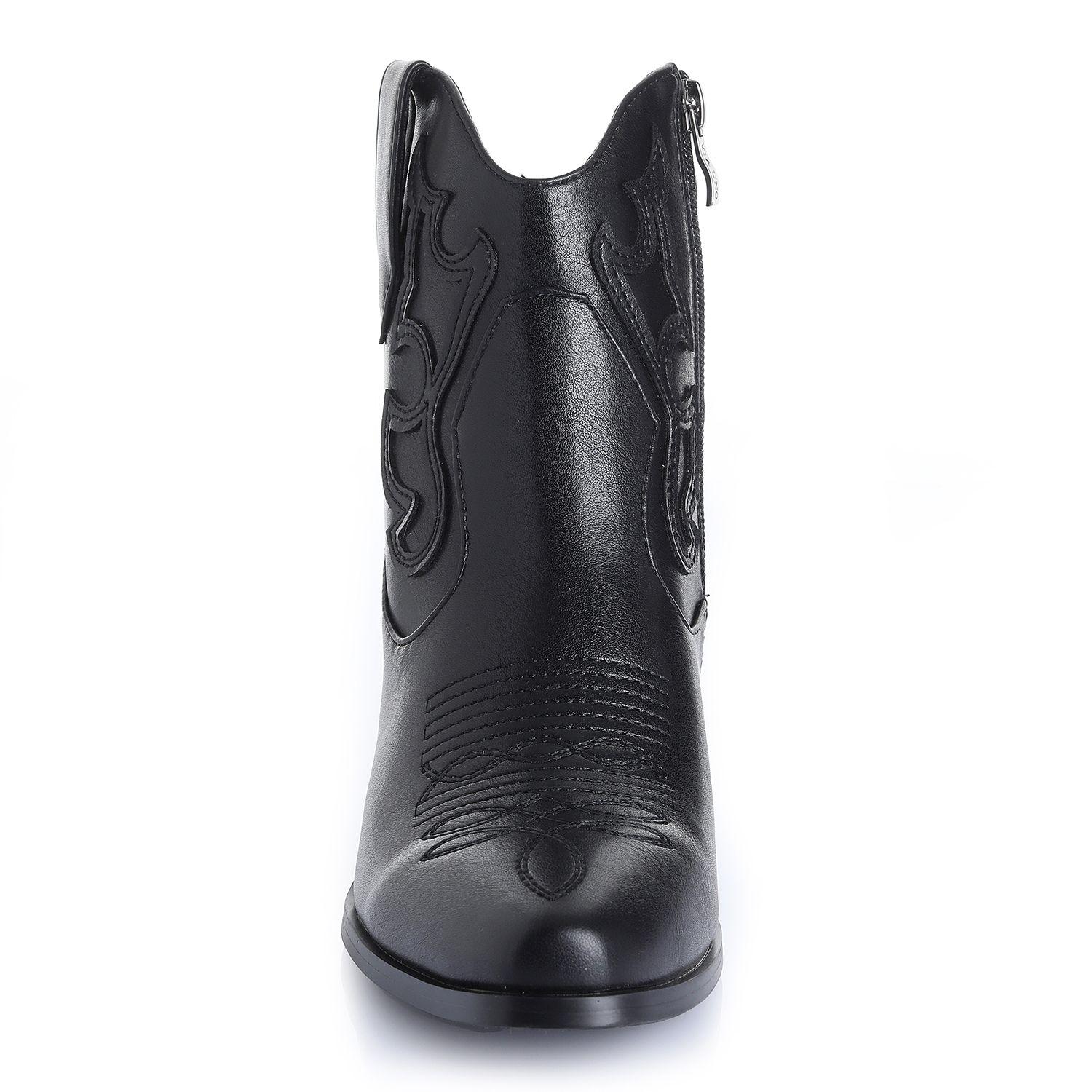 Botin Mujer Negro Via Uno 22512401-2