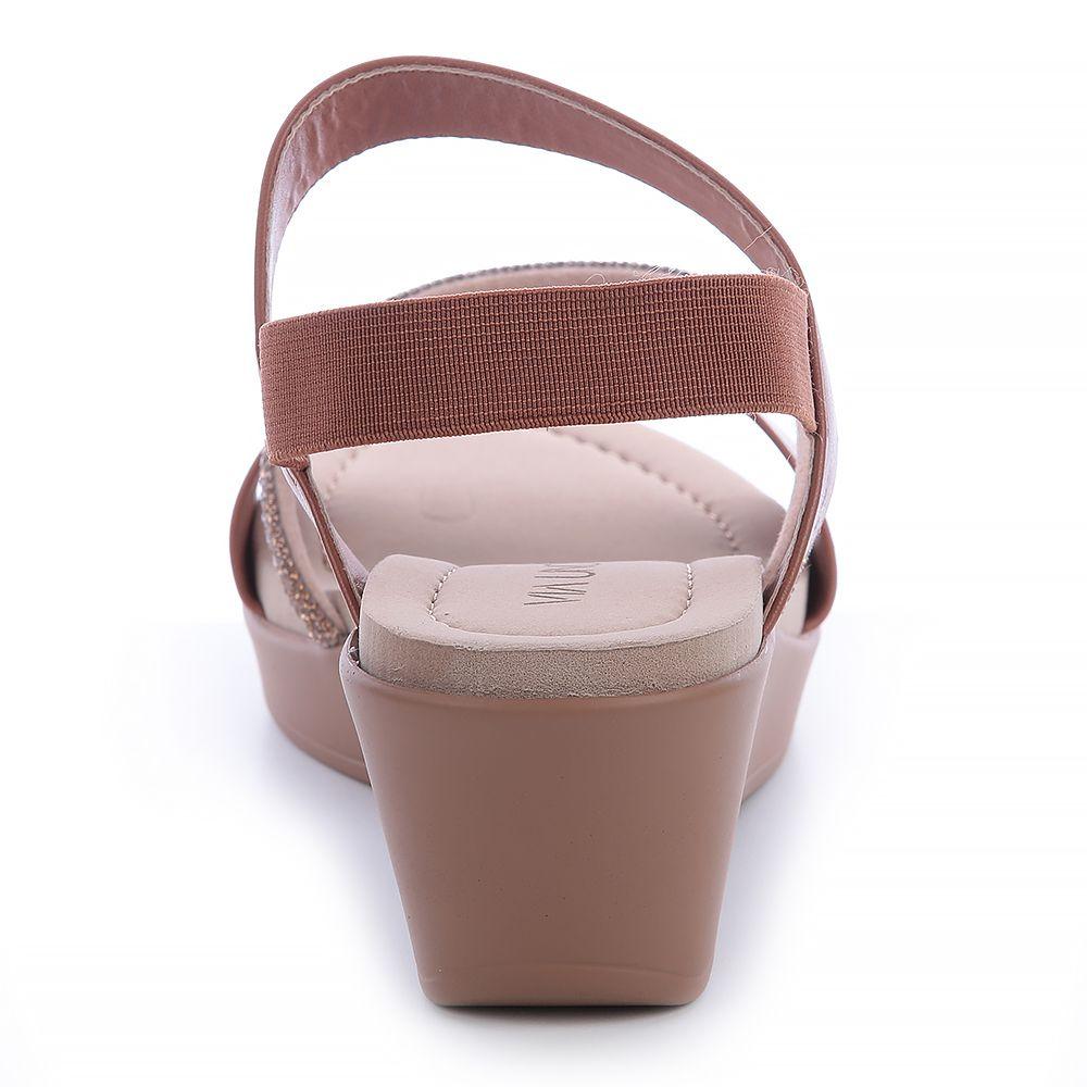 Sandalia Mujer Camel Via Uno 22542605-1