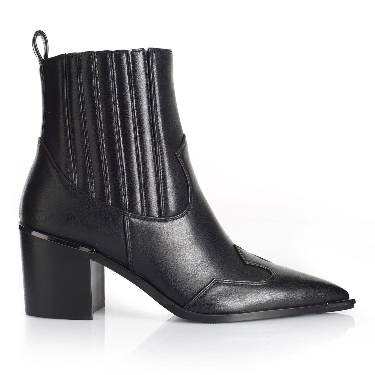 Botin Mujer Via Uno WestWinter West Negro-0