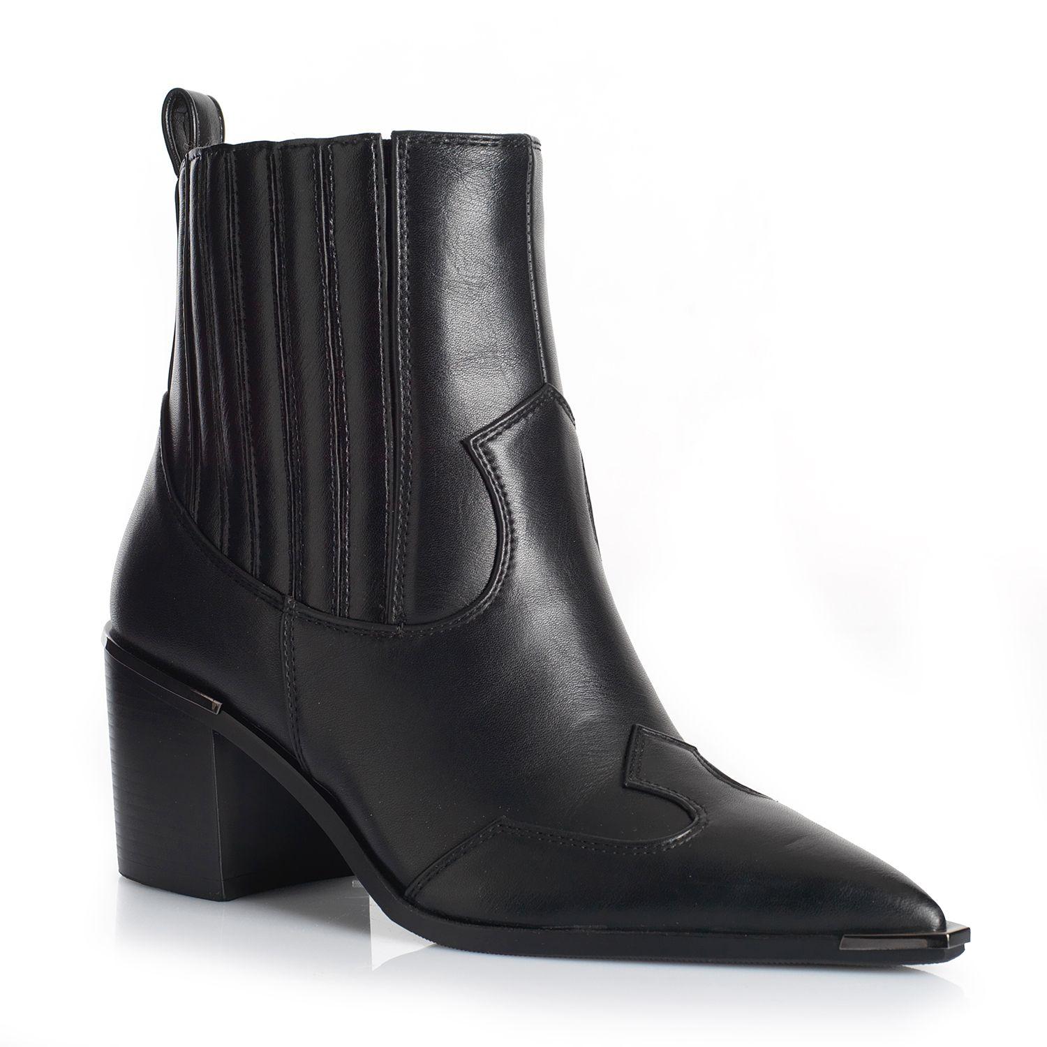 Botin Mujer Via Uno WestWinter West Negro-3